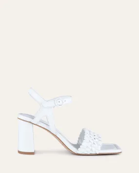 KIRBY HIGH HEEL SANDALS WHITE