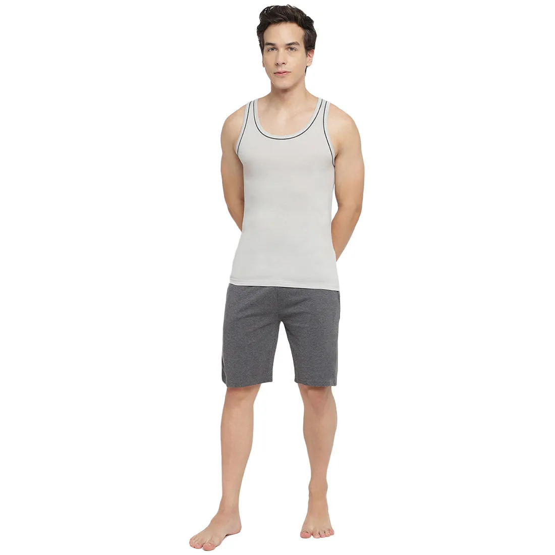 La Intimo 100% Cotton Innerwear Vest for Men