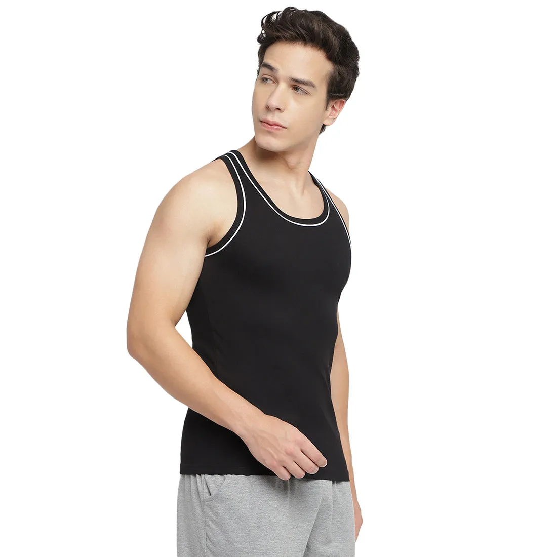 La Intimo 100% Cotton Innerwear Vest for Men