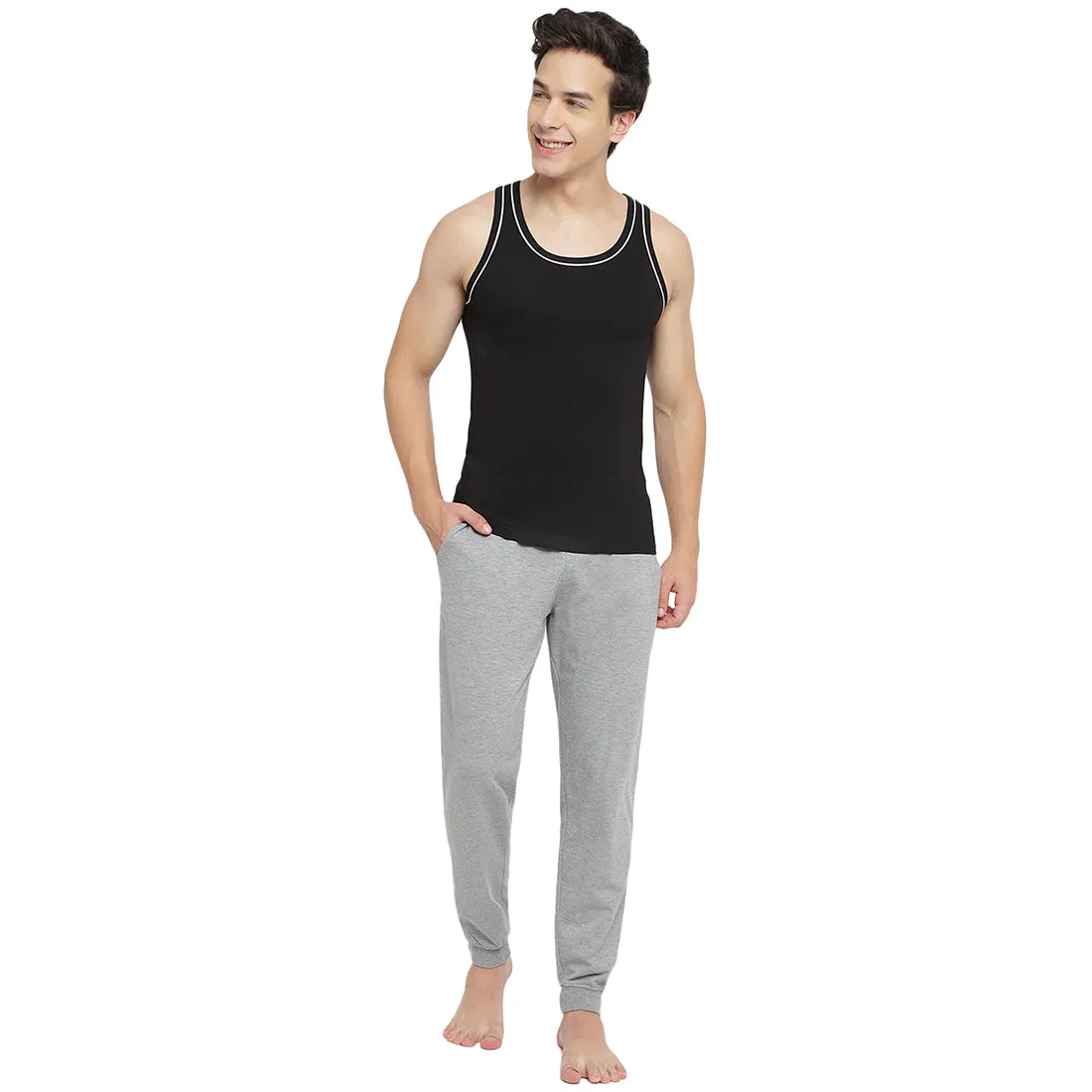 La Intimo 100% Cotton Innerwear Vest for Men