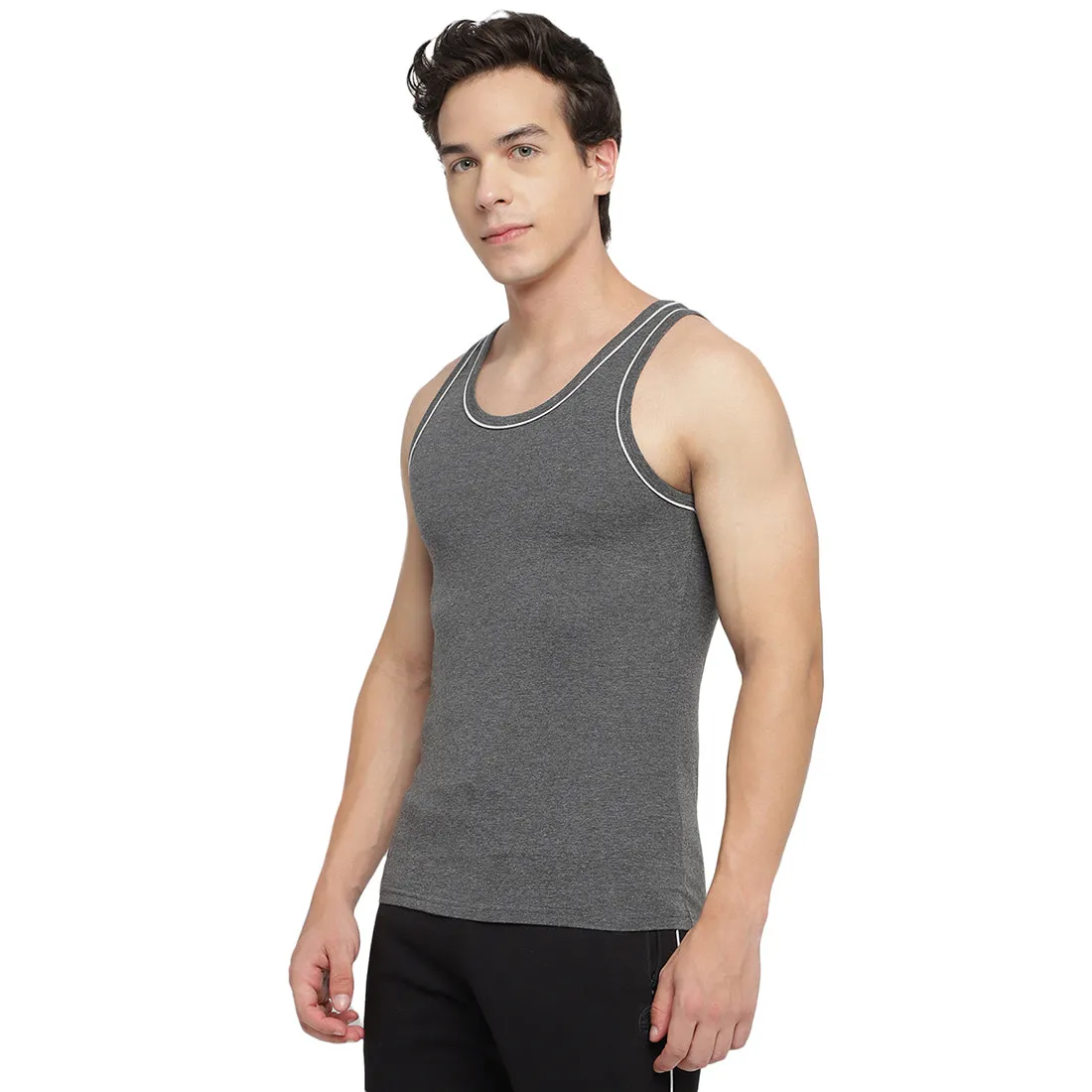 La Intimo 100% Cotton Innerwear Vest for Men