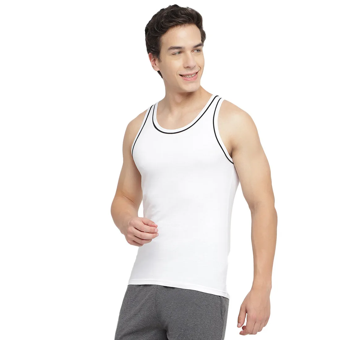 La Intimo 100% Cotton Innerwear Vest for Men