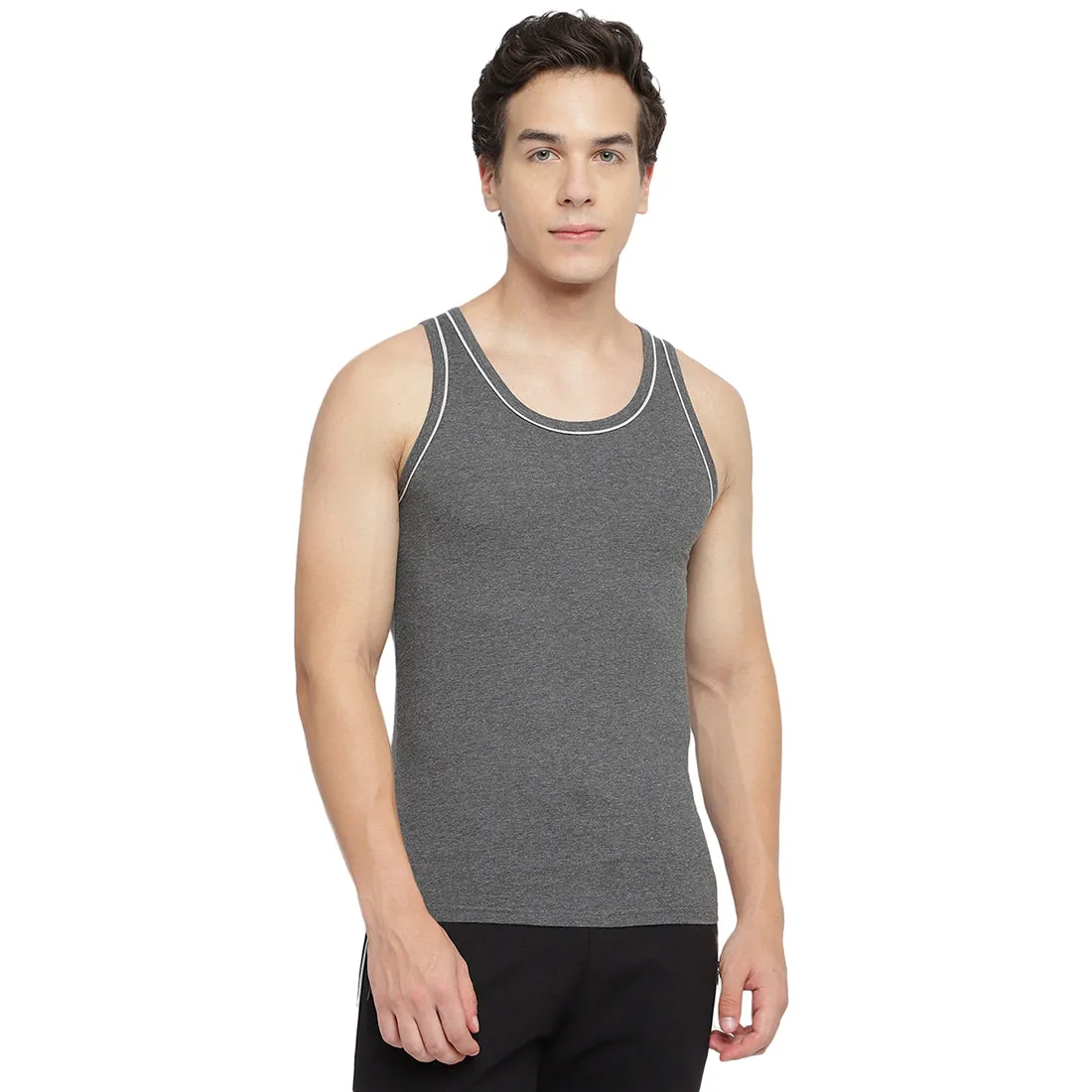 La Intimo 100% Cotton Innerwear Vest for Men