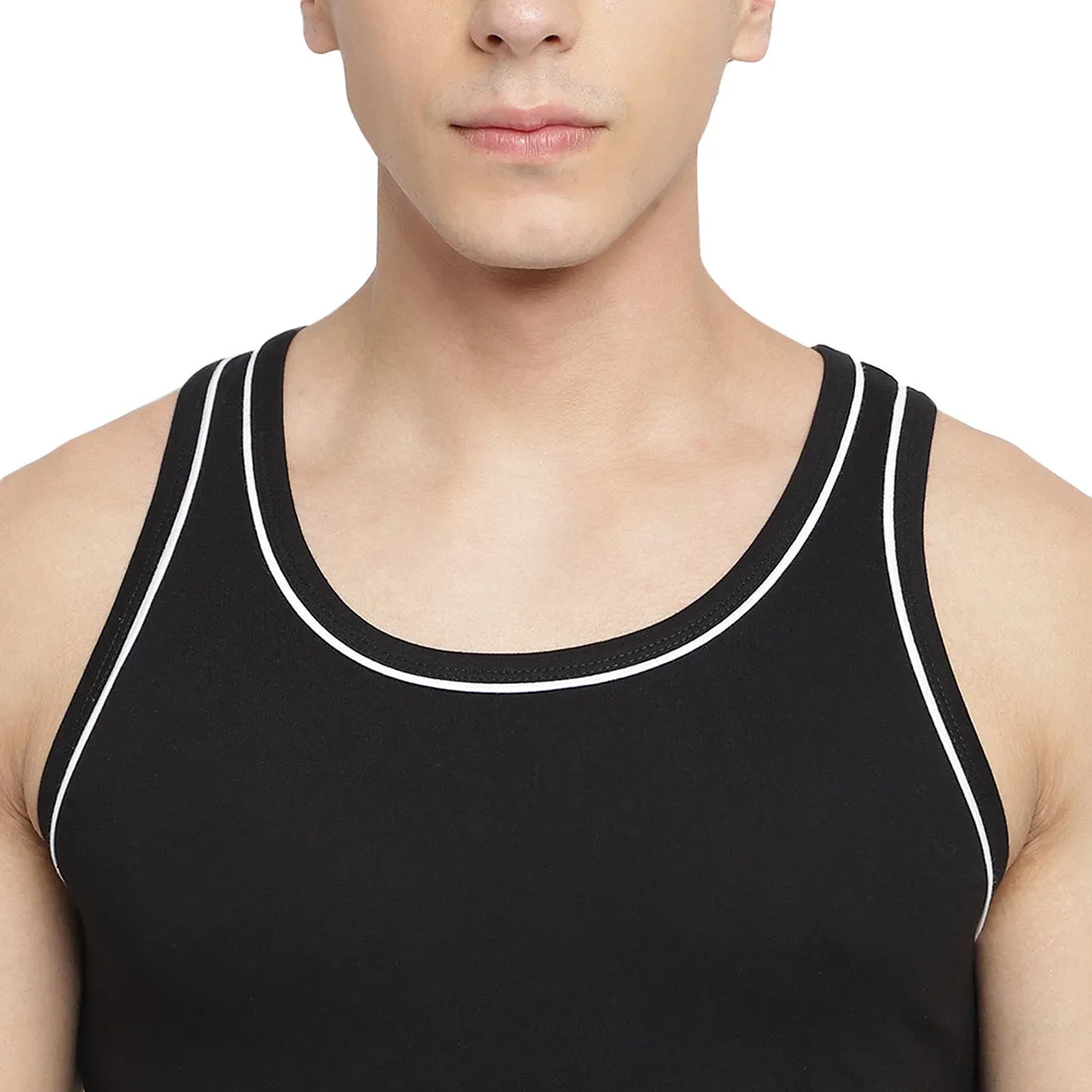 La Intimo 100% Cotton Innerwear Vest for Men