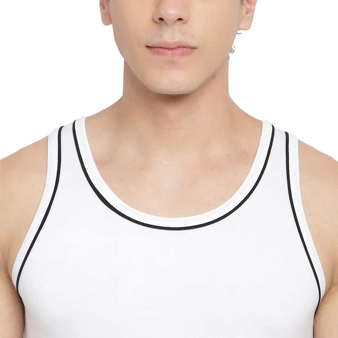 La Intimo 100% Cotton Innerwear Vest for Men