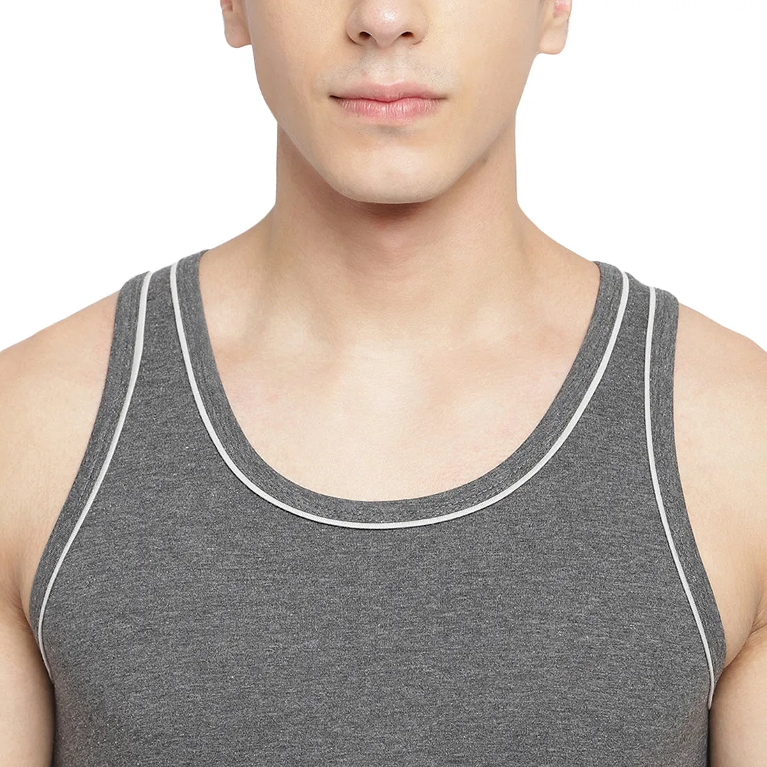 La Intimo 100% Cotton Innerwear Vest for Men