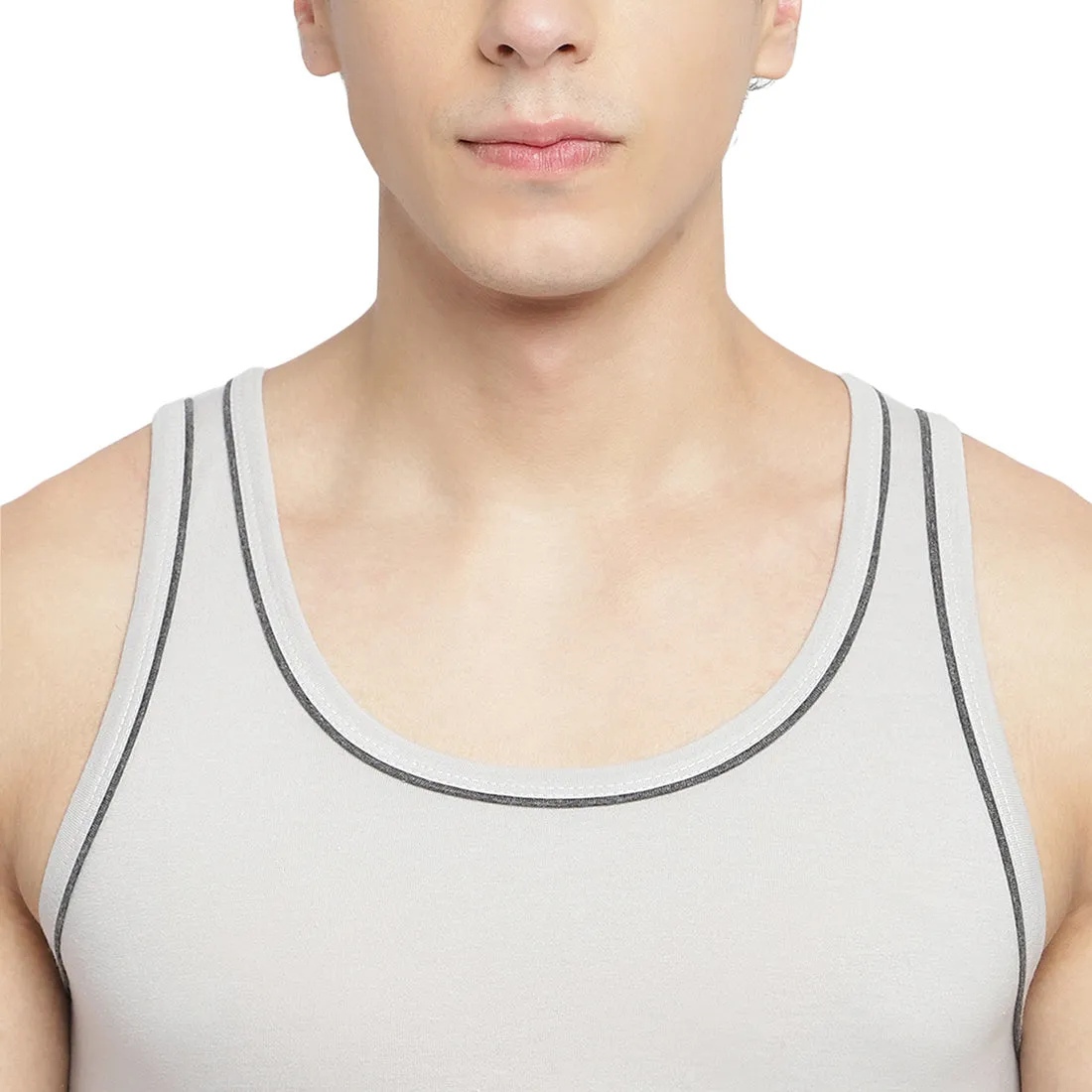 La Intimo 100% Cotton Innerwear Vest for Men