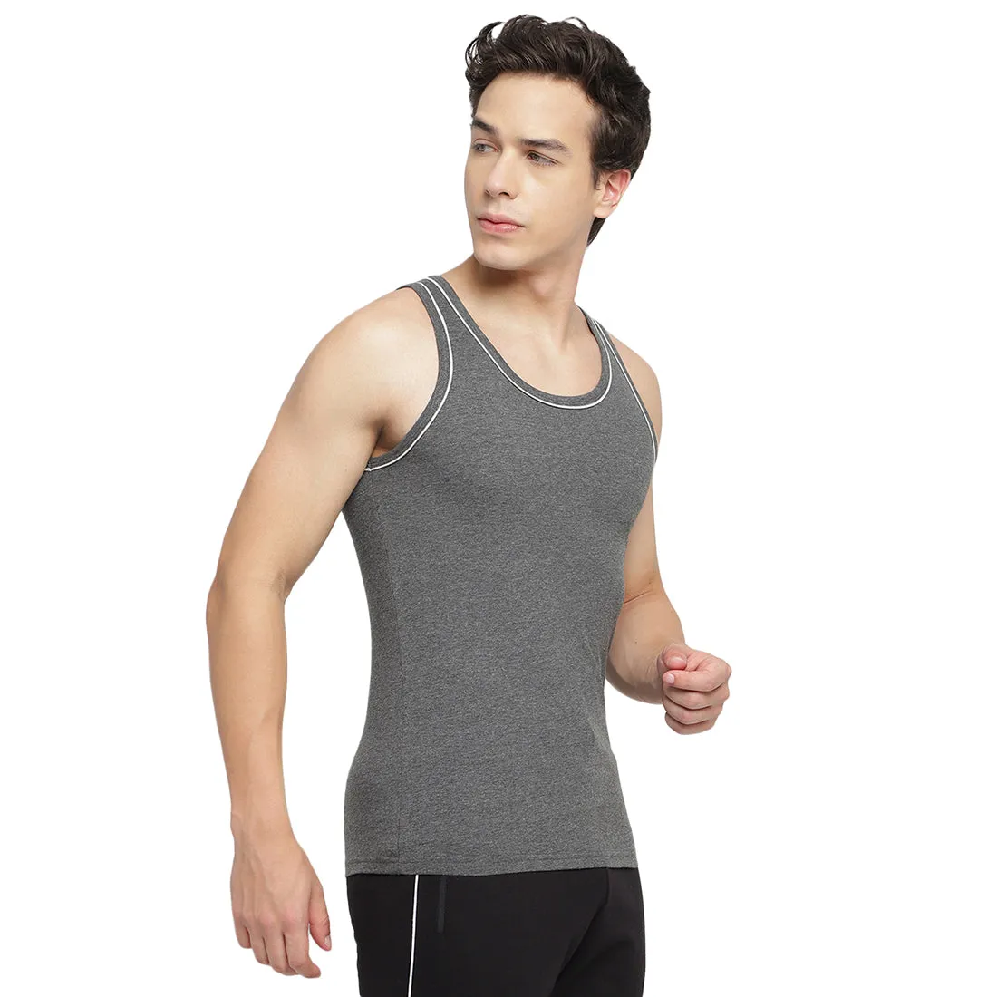 La Intimo 100% Cotton Innerwear Vest for Men