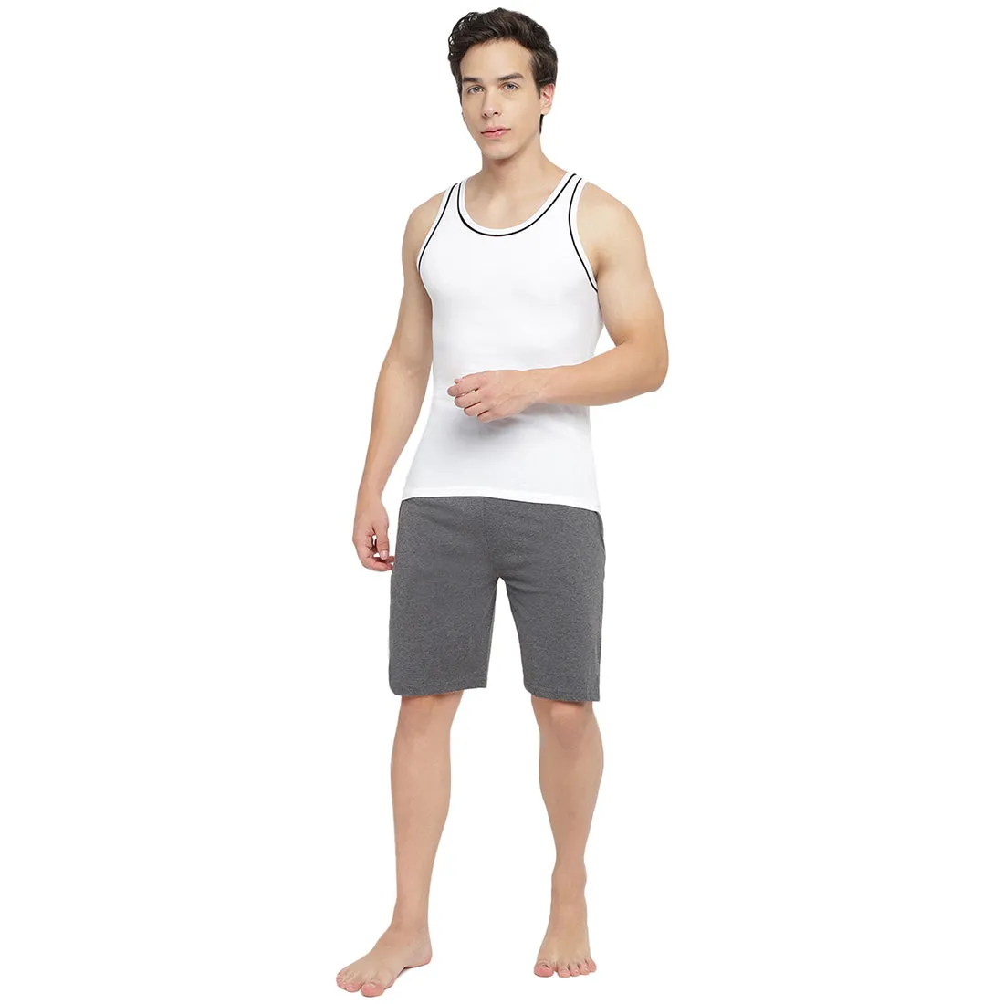 La Intimo 100% Cotton Innerwear Vest for Men