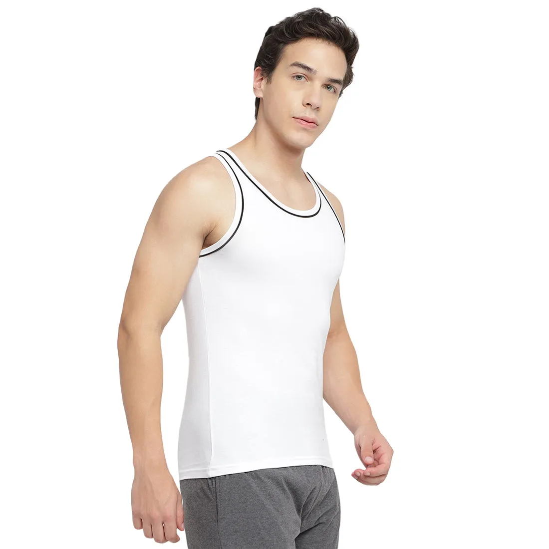 La Intimo 100% Cotton Innerwear Vest for Men