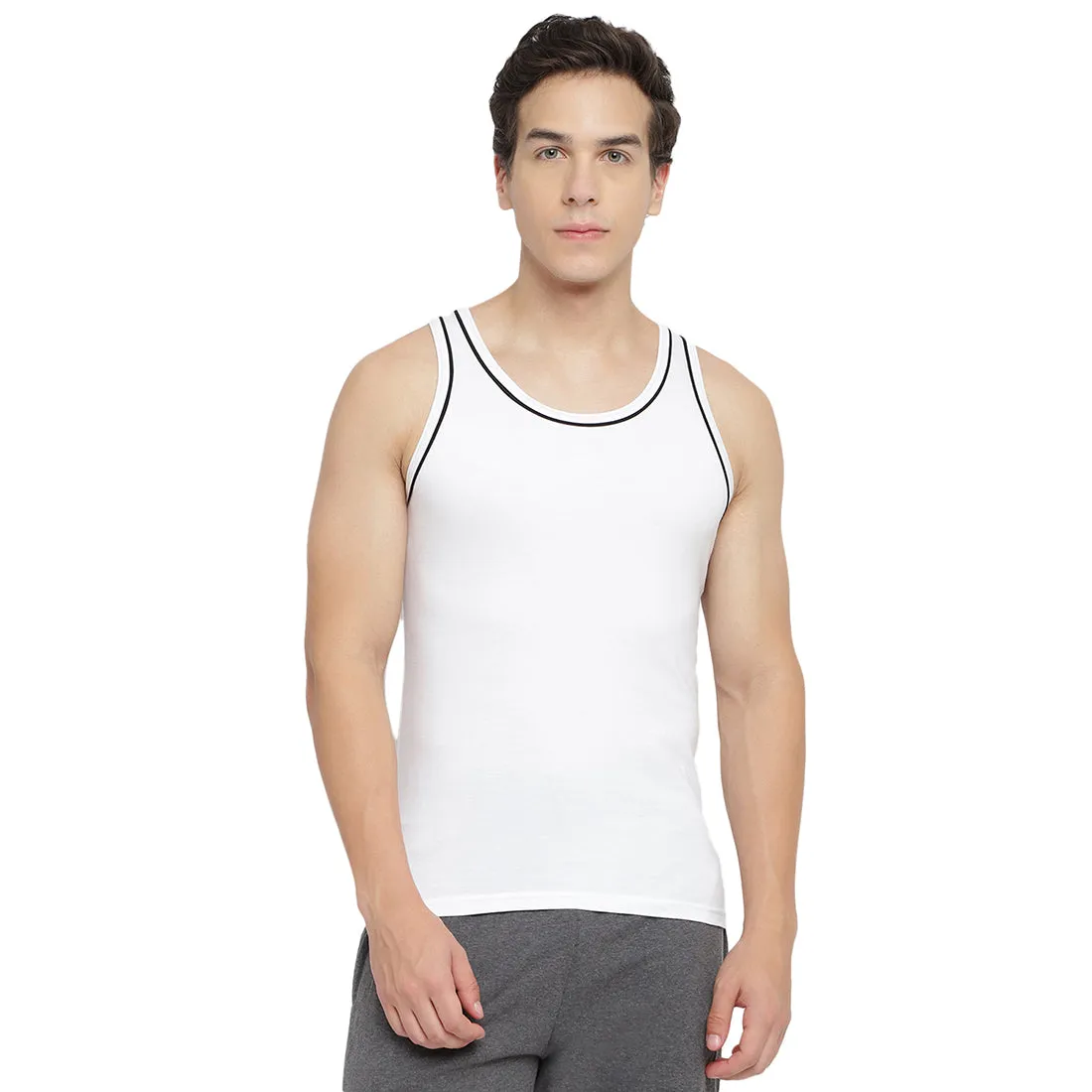 La Intimo 100% Cotton Innerwear Vest for Men