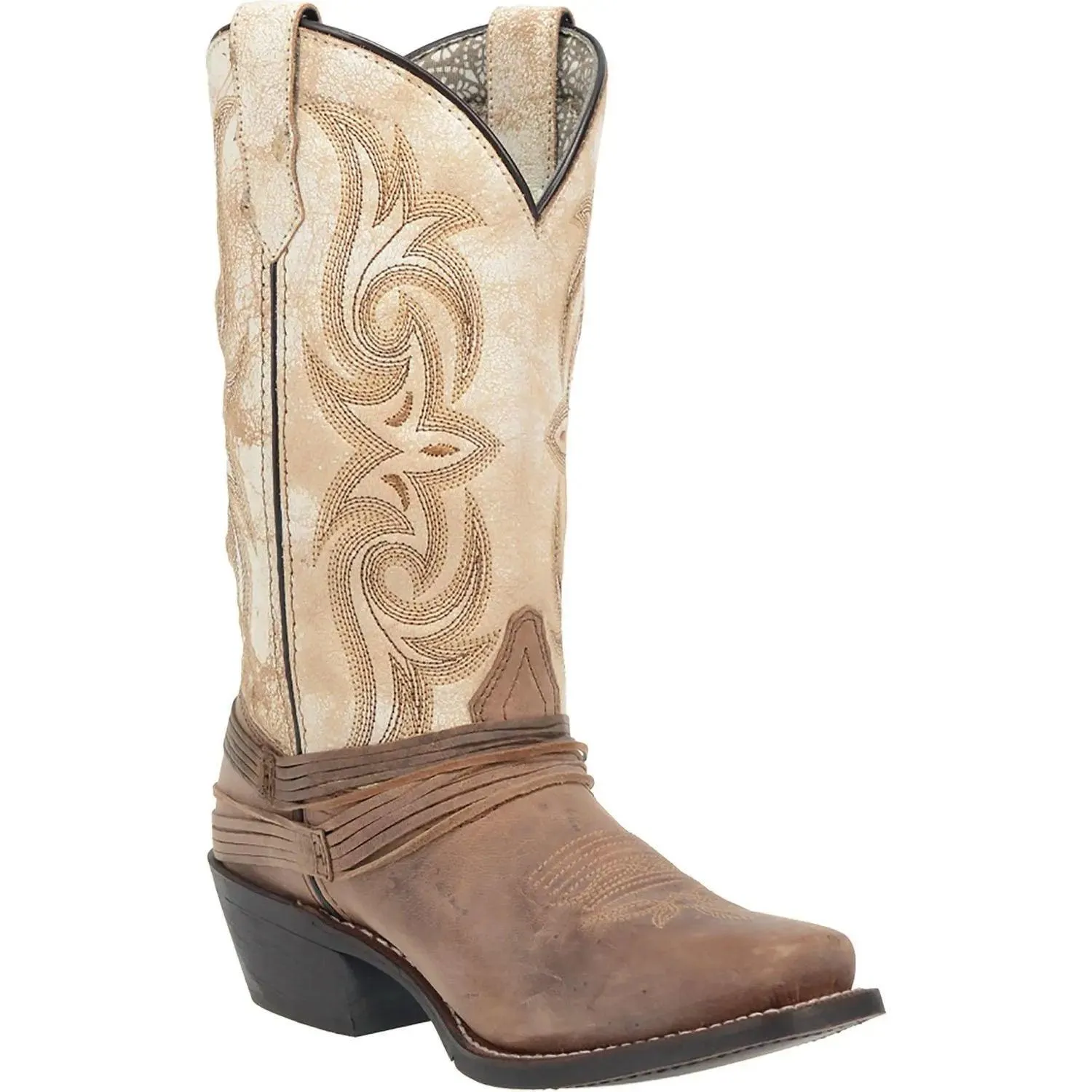 Laredo Myra Sand White Leather Boot 51091