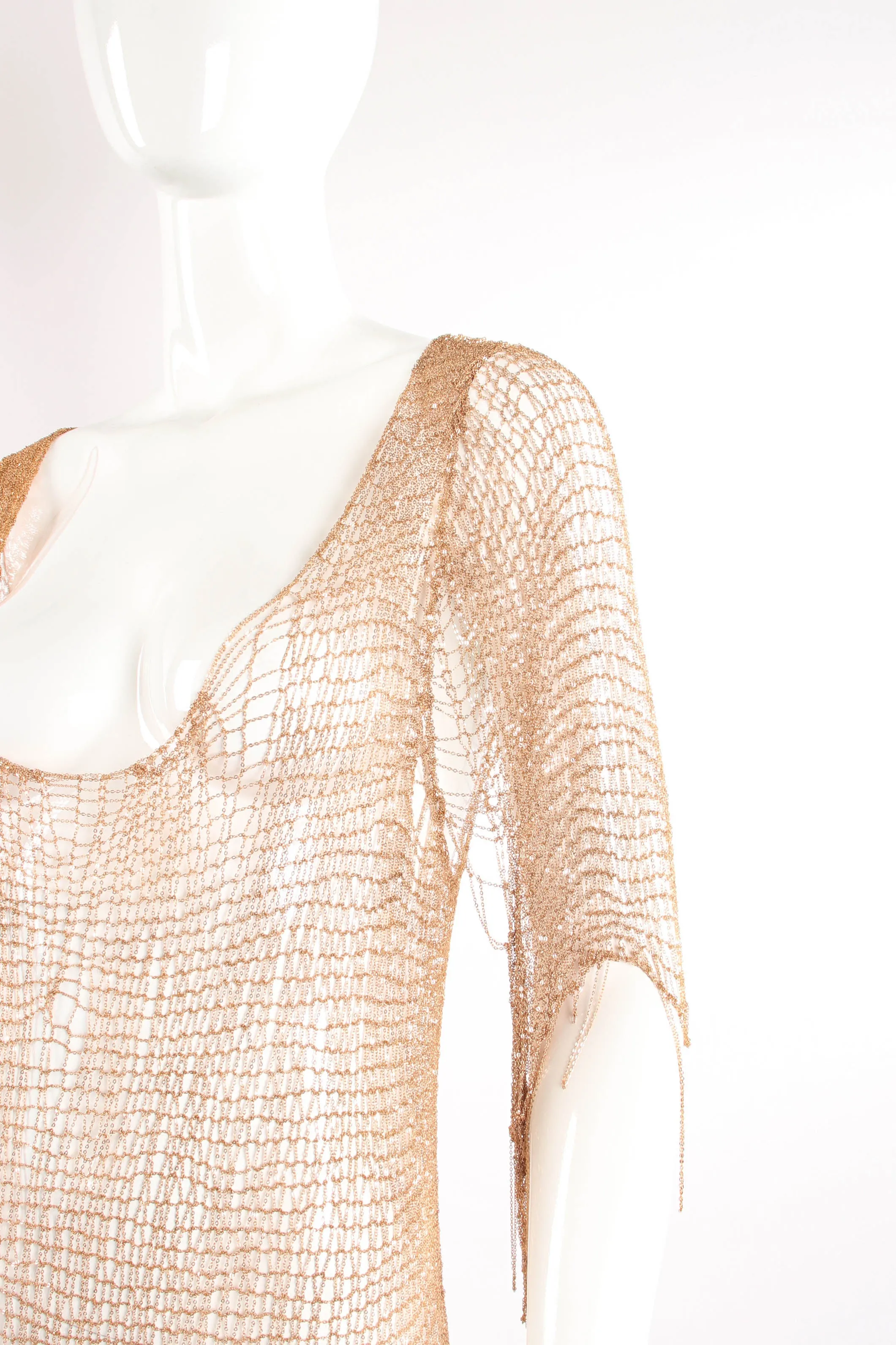 Liquid Knit Metal Dress