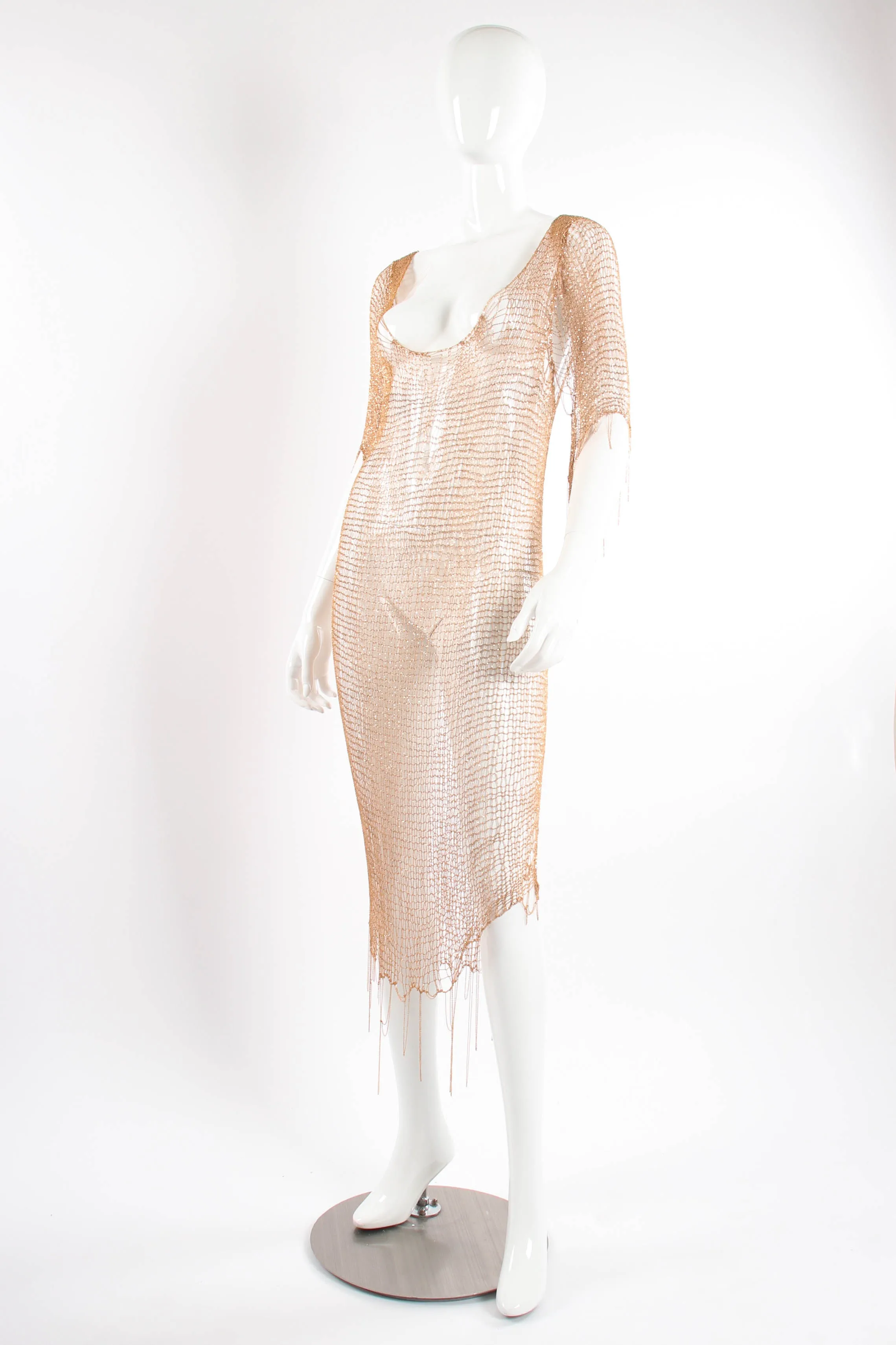 Liquid Knit Metal Dress