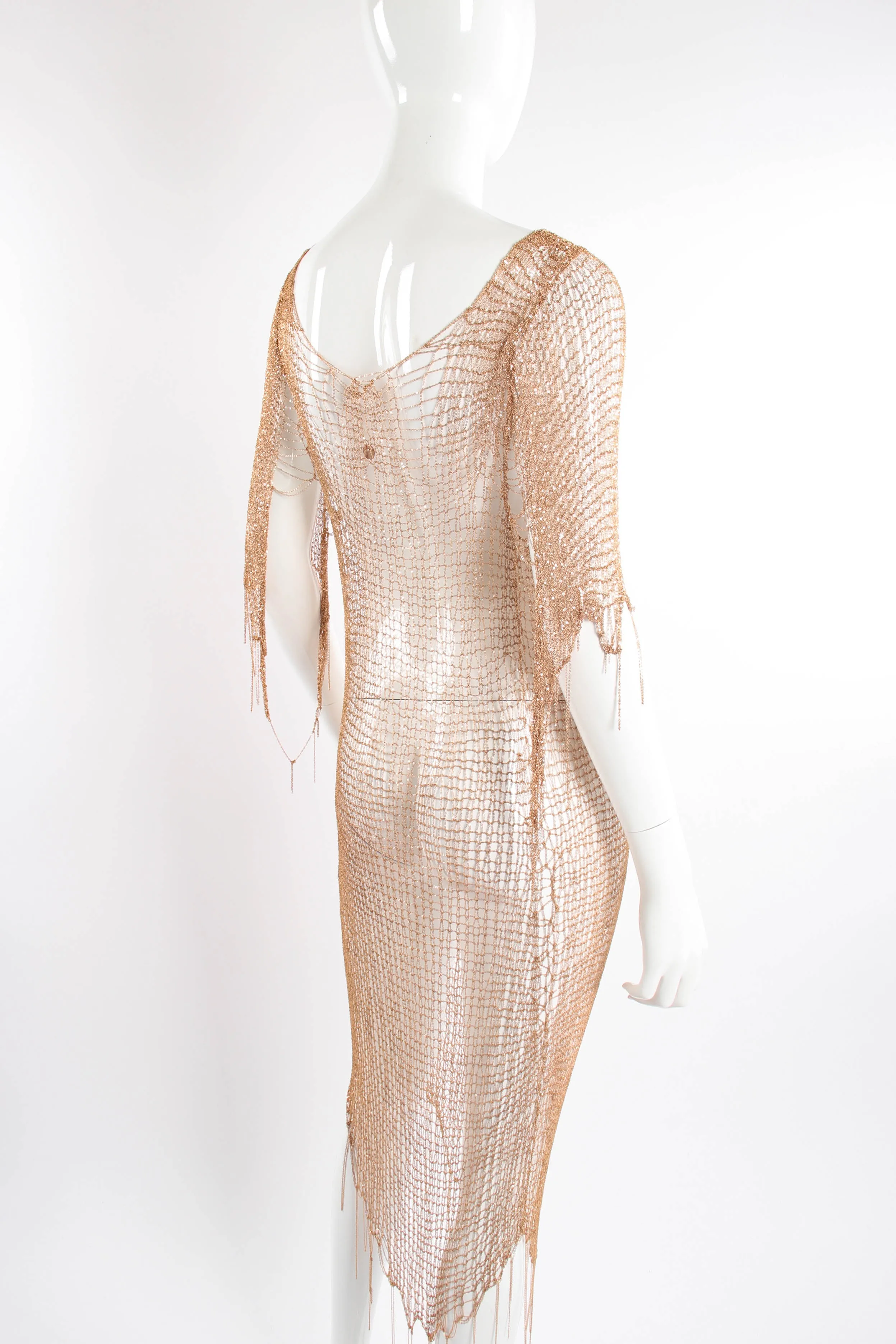 Liquid Knit Metal Dress