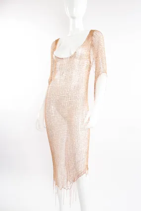 Liquid Knit Metal Dress