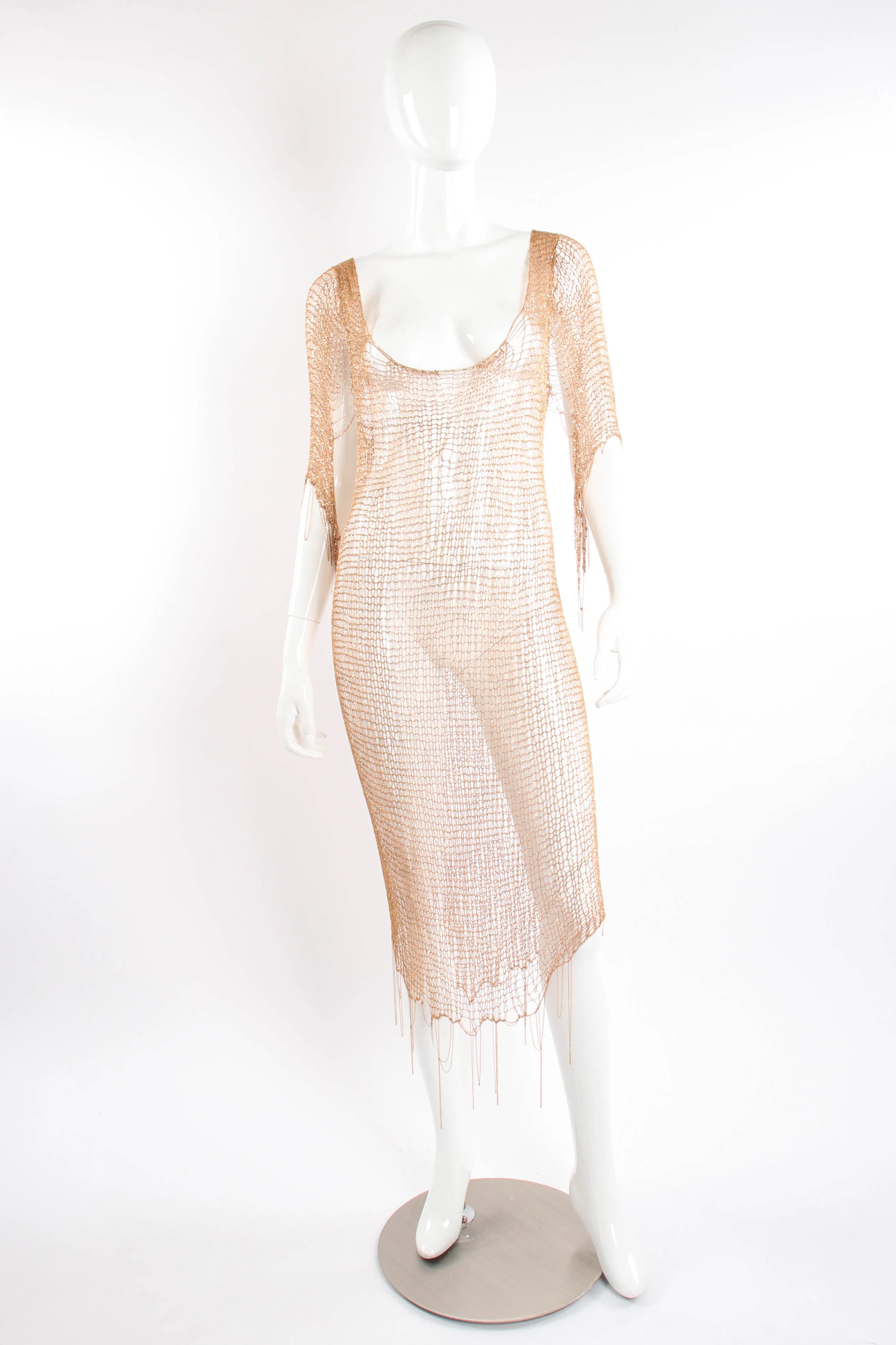 Liquid Knit Metal Dress