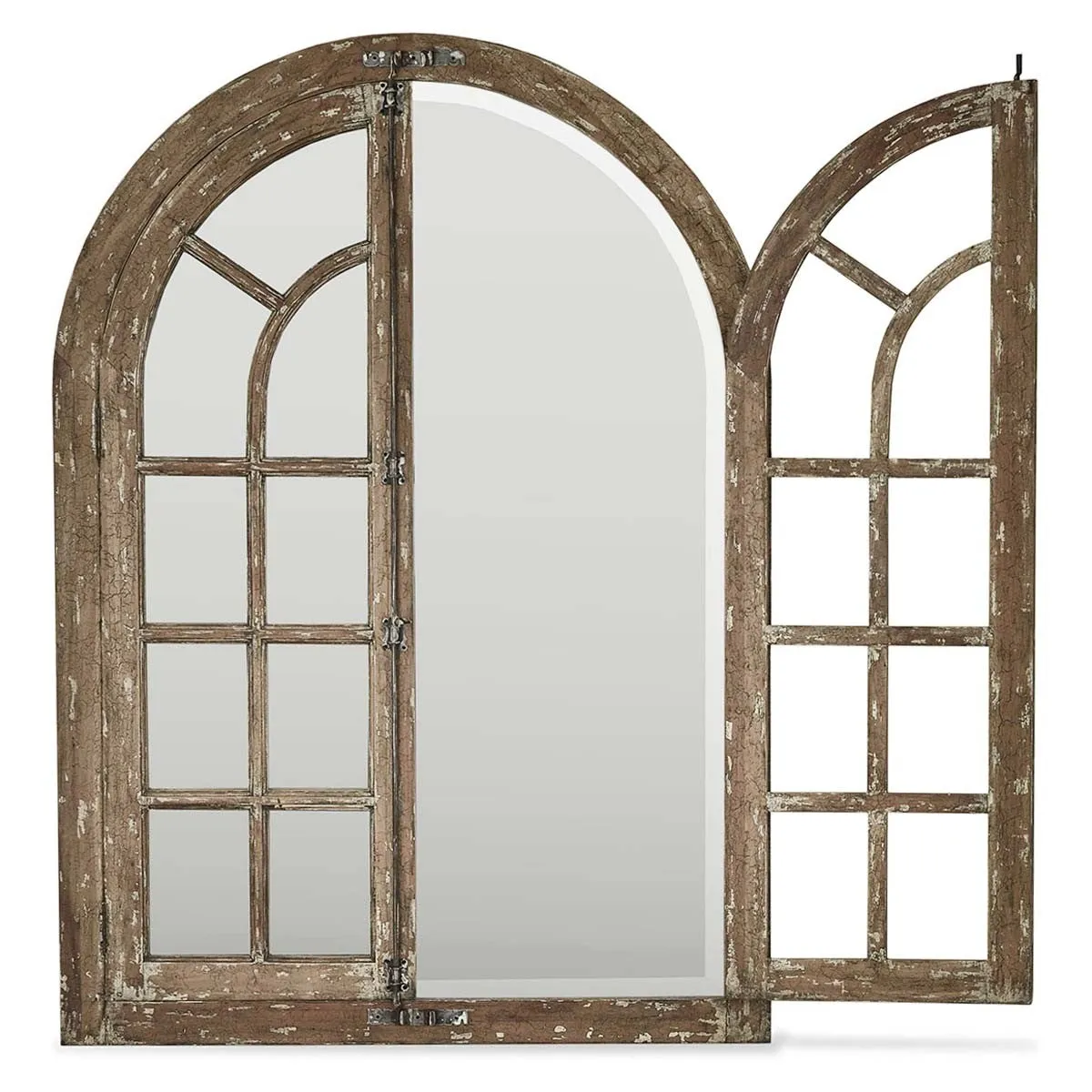 Lovecup Barn Door Pane Mirror that Opens