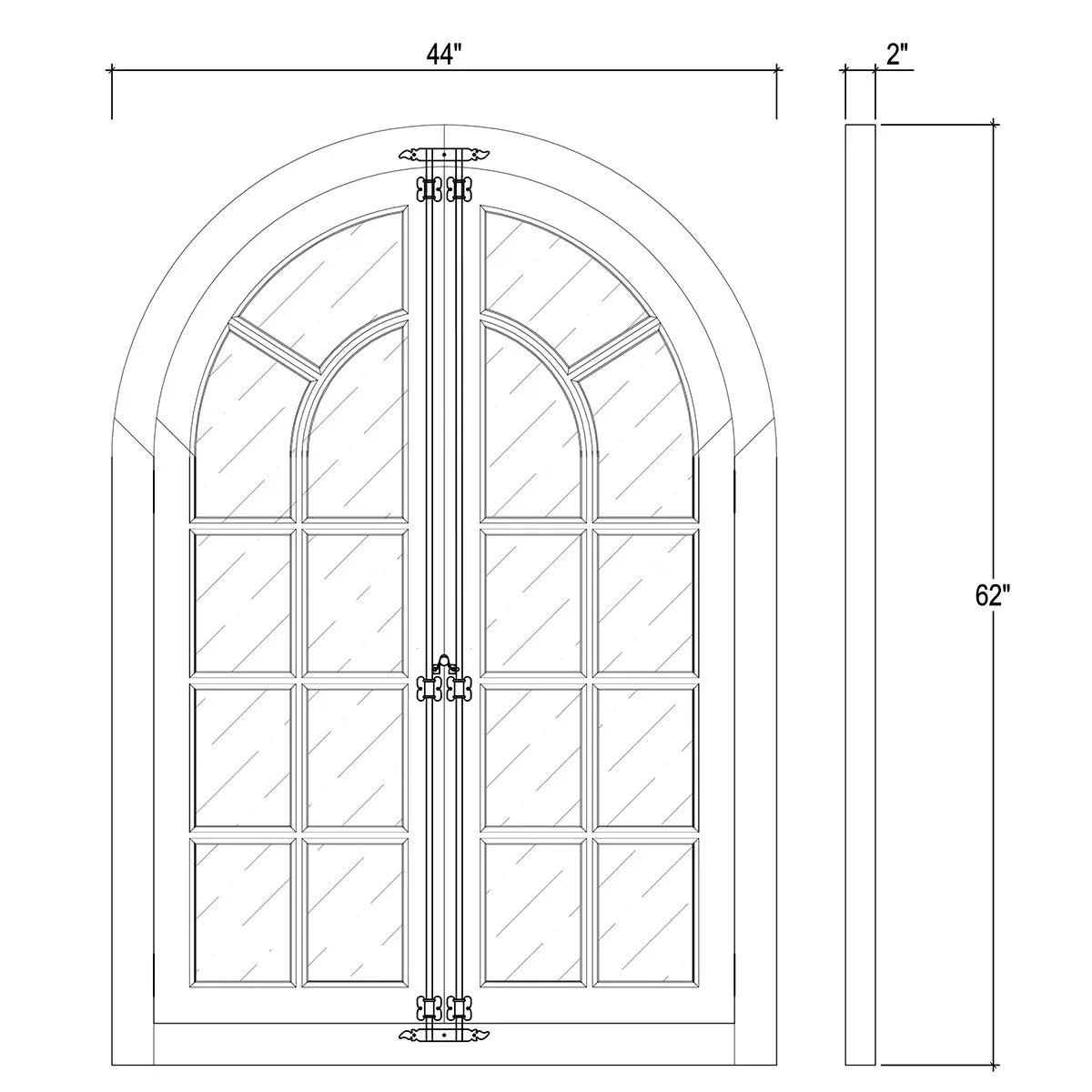 Lovecup Barn Door Pane Mirror that Opens