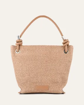 LUCIA TOTE BAG TAN RAFFIA