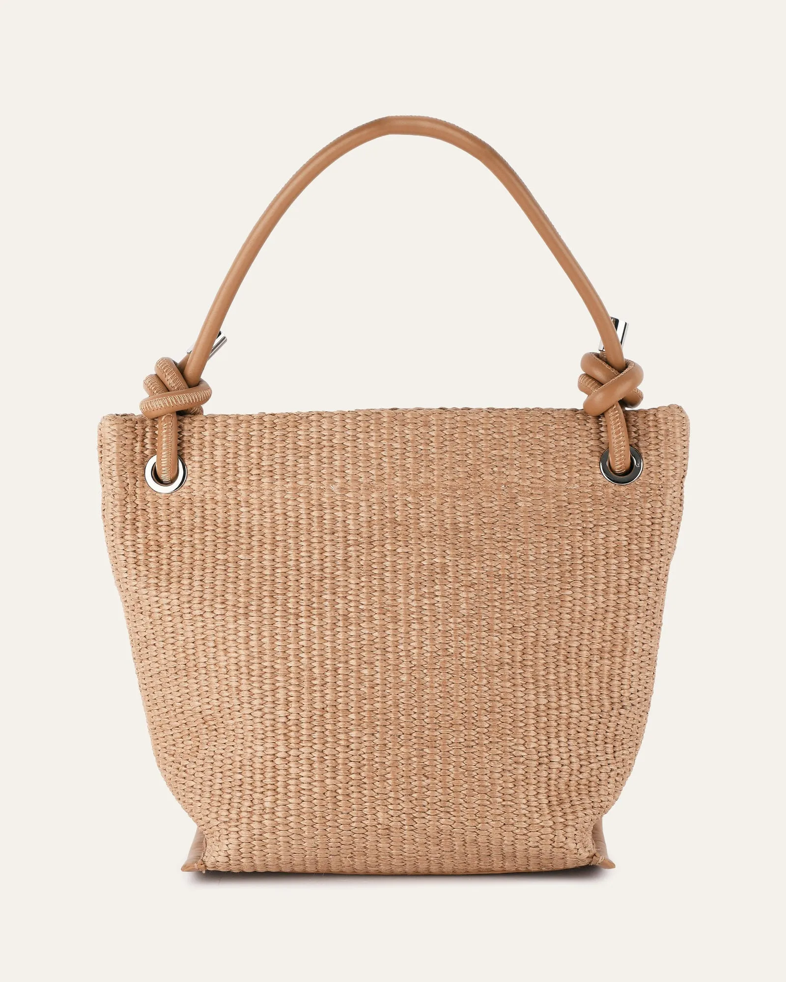 LUCIA TOTE BAG TAN RAFFIA