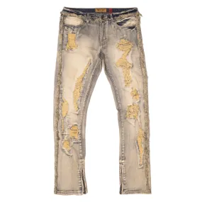 M1973 Danielli 34" Semi Stacked Jeans- Dirt