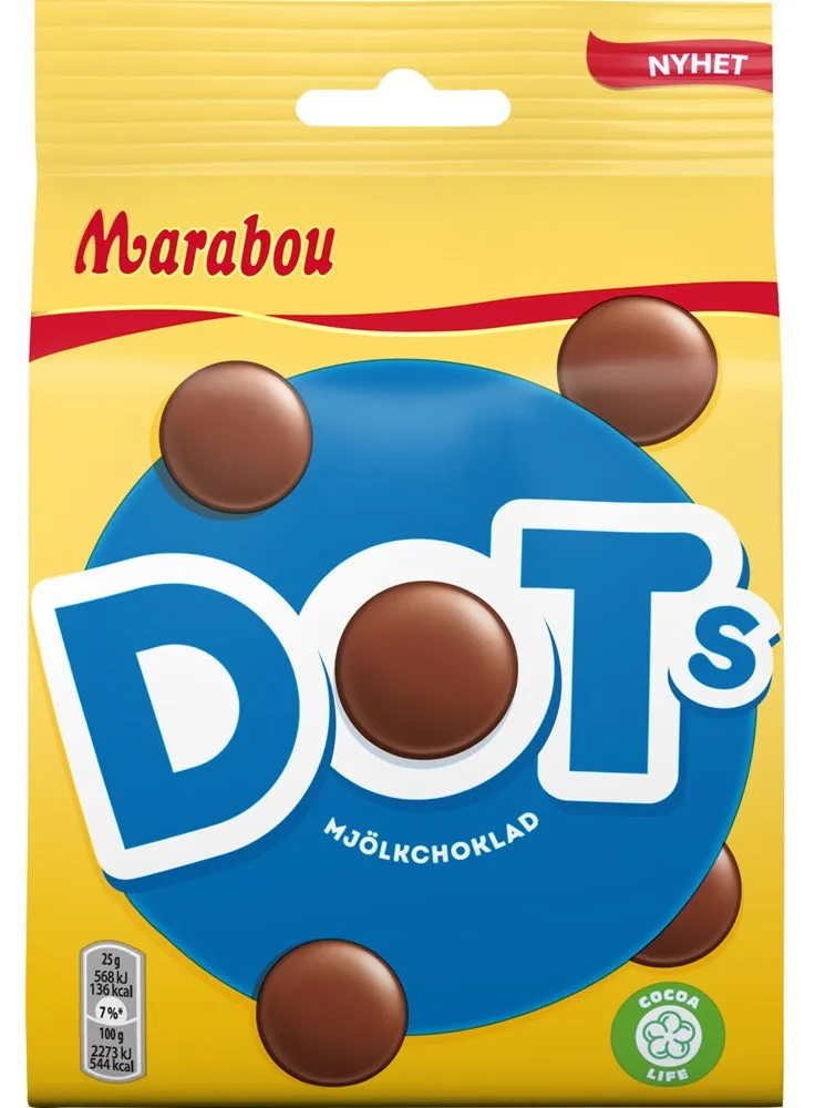 Marabou Dots Mjlkchoklad 140g