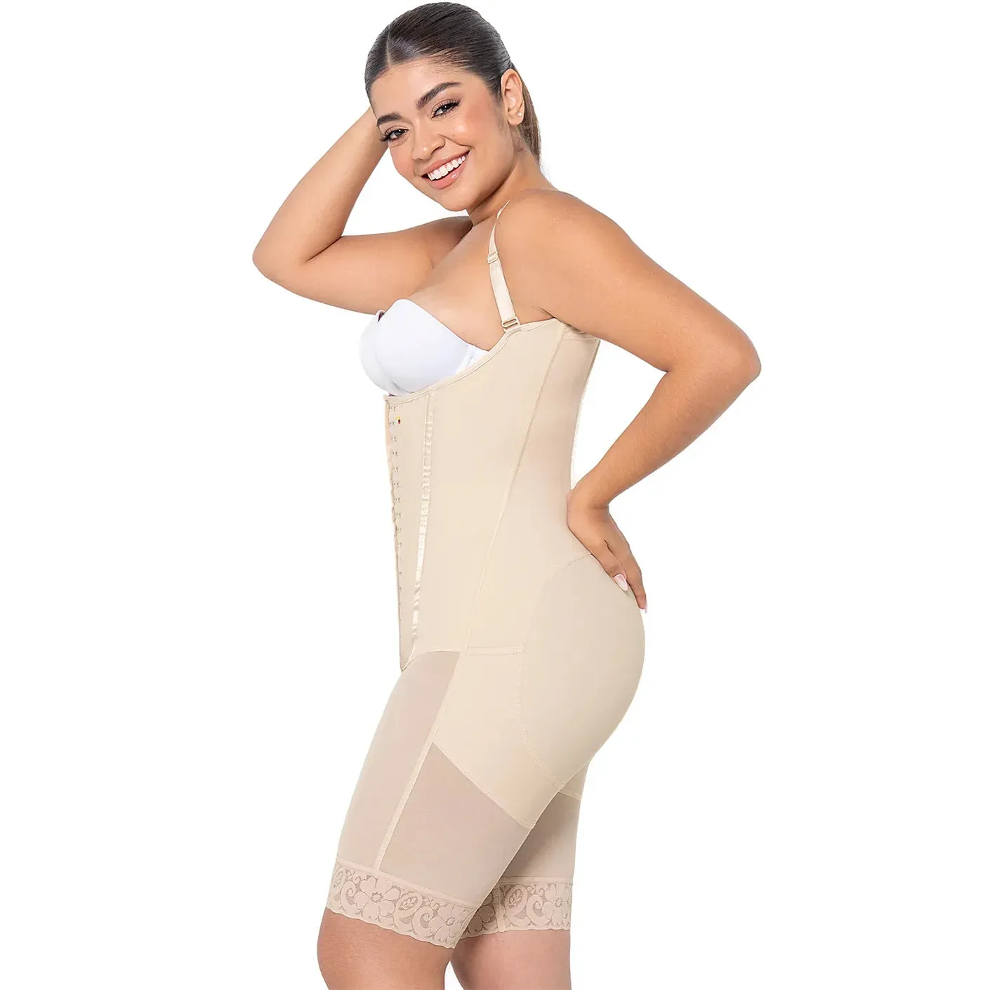 MARIAE RXC333V Fajas Colombianas Reductoras Moldeadoras Daily Use Shapewear Bodysuit High Compression Garment with Inner Elastic Bones