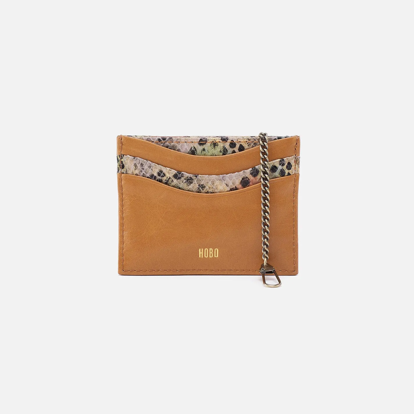 Max Card Case in Mixed Leathers - Natural