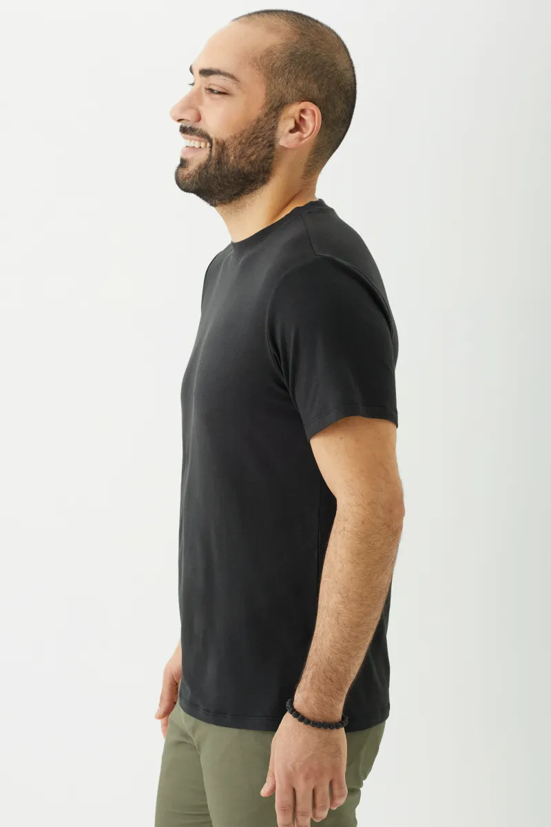 Men's Bamboo Cotton Short-Sleeve Crew Tee-All Sales Final