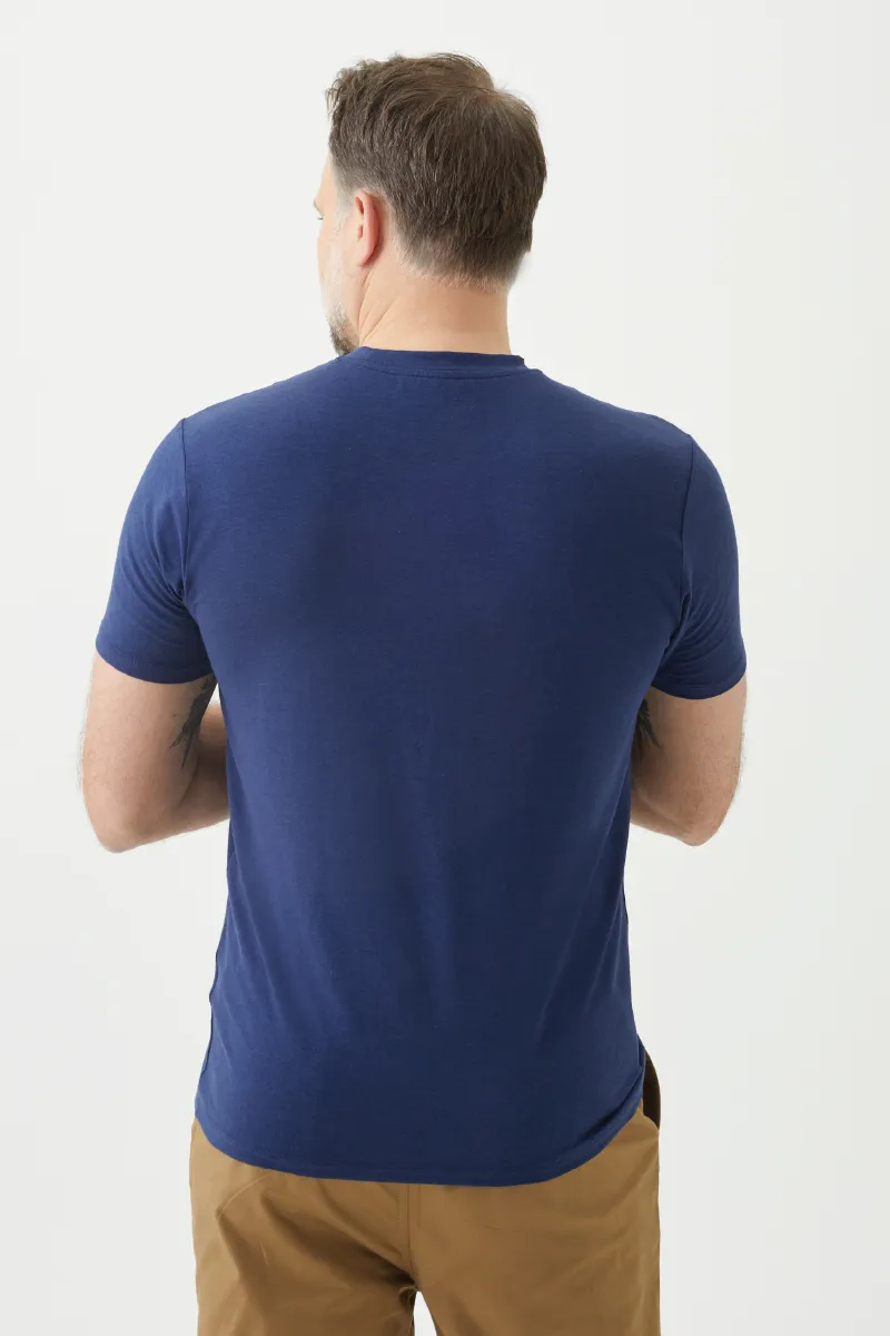 Men's Bamboo Cotton Short-Sleeve Crew Tee-All Sales Final