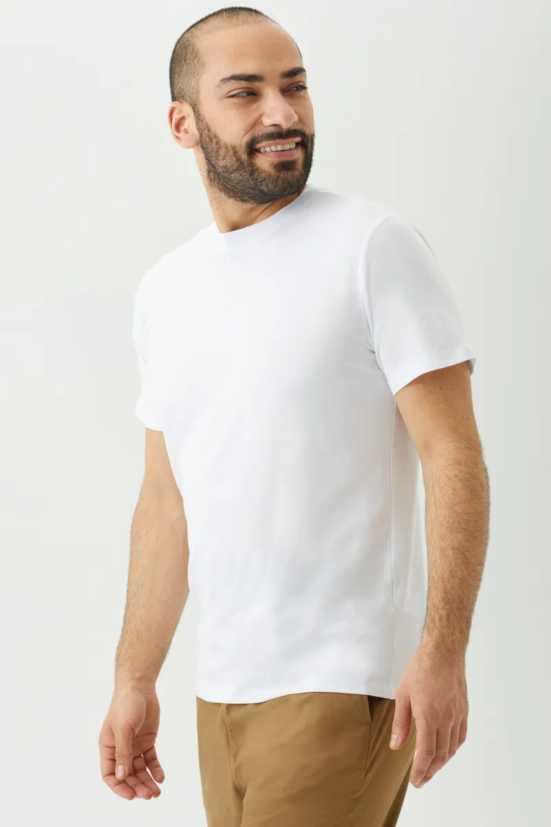 Men's Bamboo Cotton Short-Sleeve Crew Tee-All Sales Final