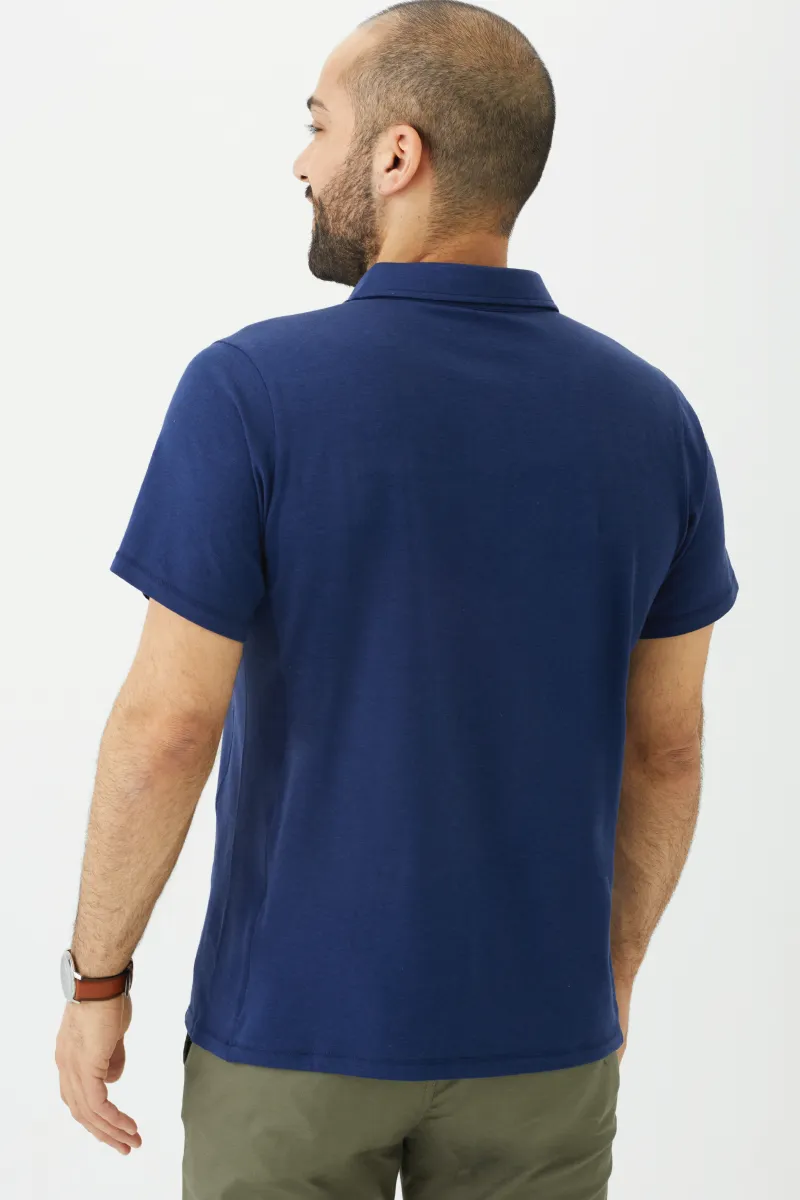 Men's Bamboo Cotton Short-Sleeve Polo Tee-All Sales Final