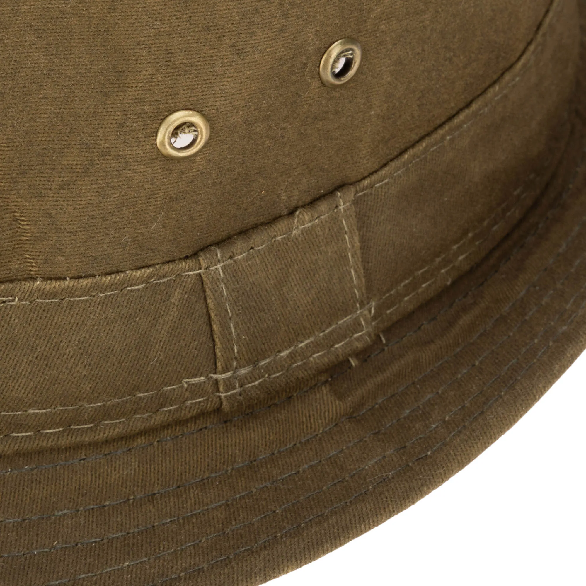 Mens Cut and Sew Waxed Cotton Stingy Brim Fedora