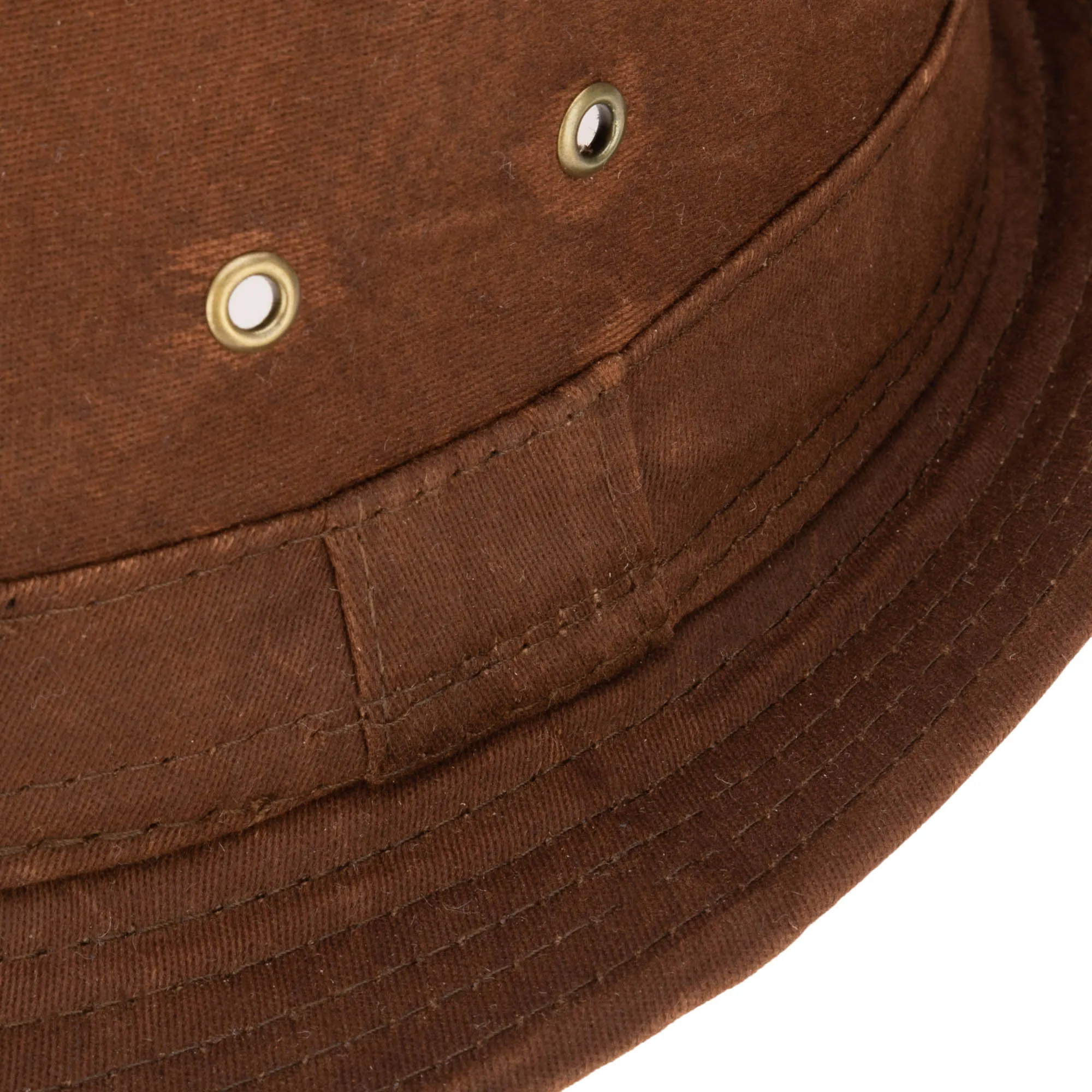 Mens Cut and Sew Waxed Cotton Stingy Brim Fedora