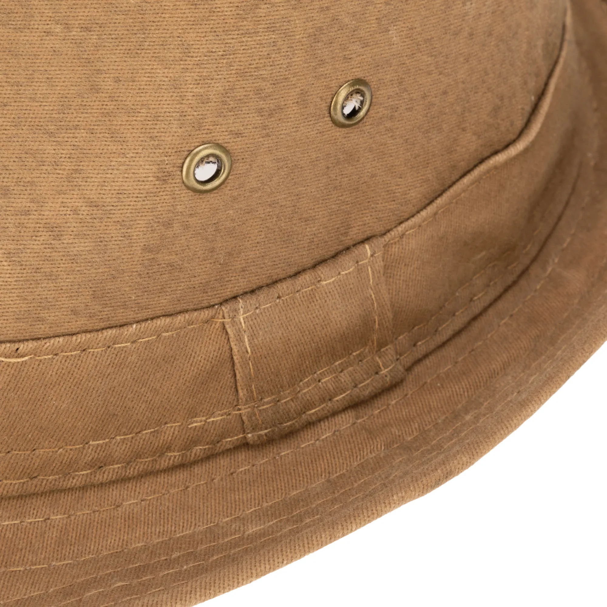 Mens Cut and Sew Waxed Cotton Stingy Brim Fedora