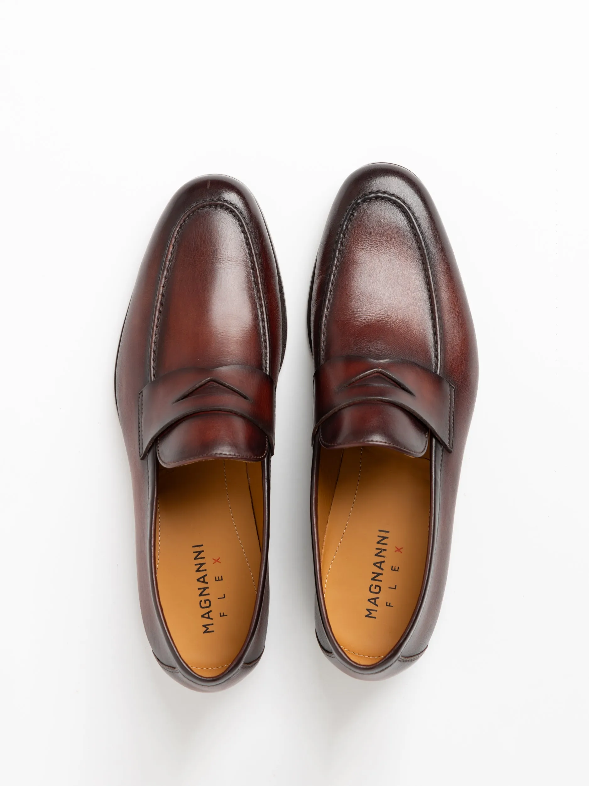 Mid-Brown Leather Maine Loafers