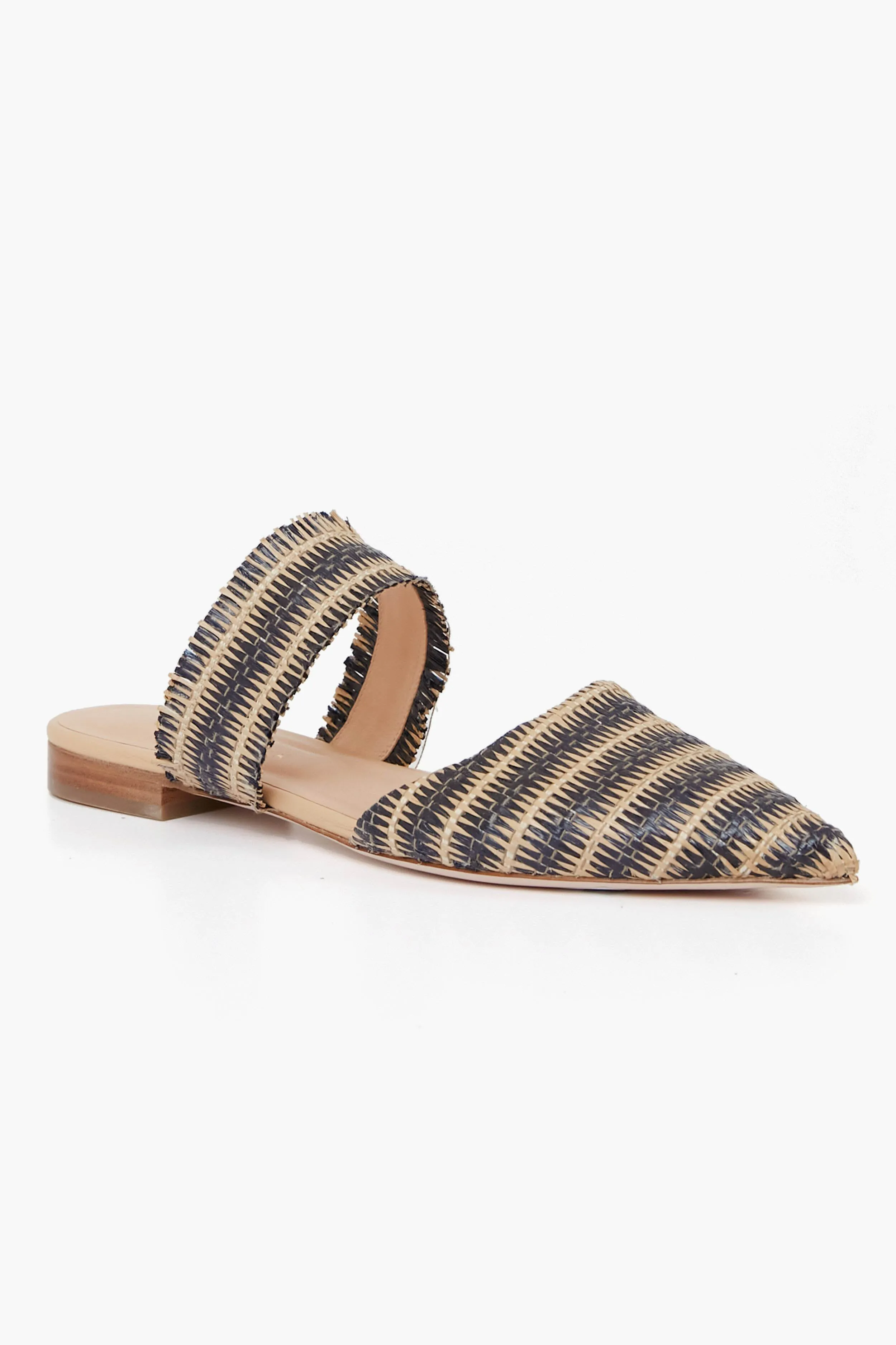 Midnight Raffia Cara Mules