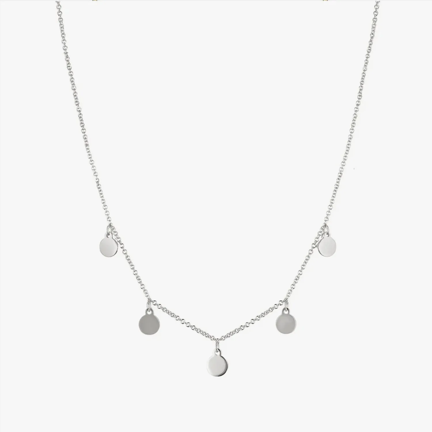 Mirror Disc Charm Choker