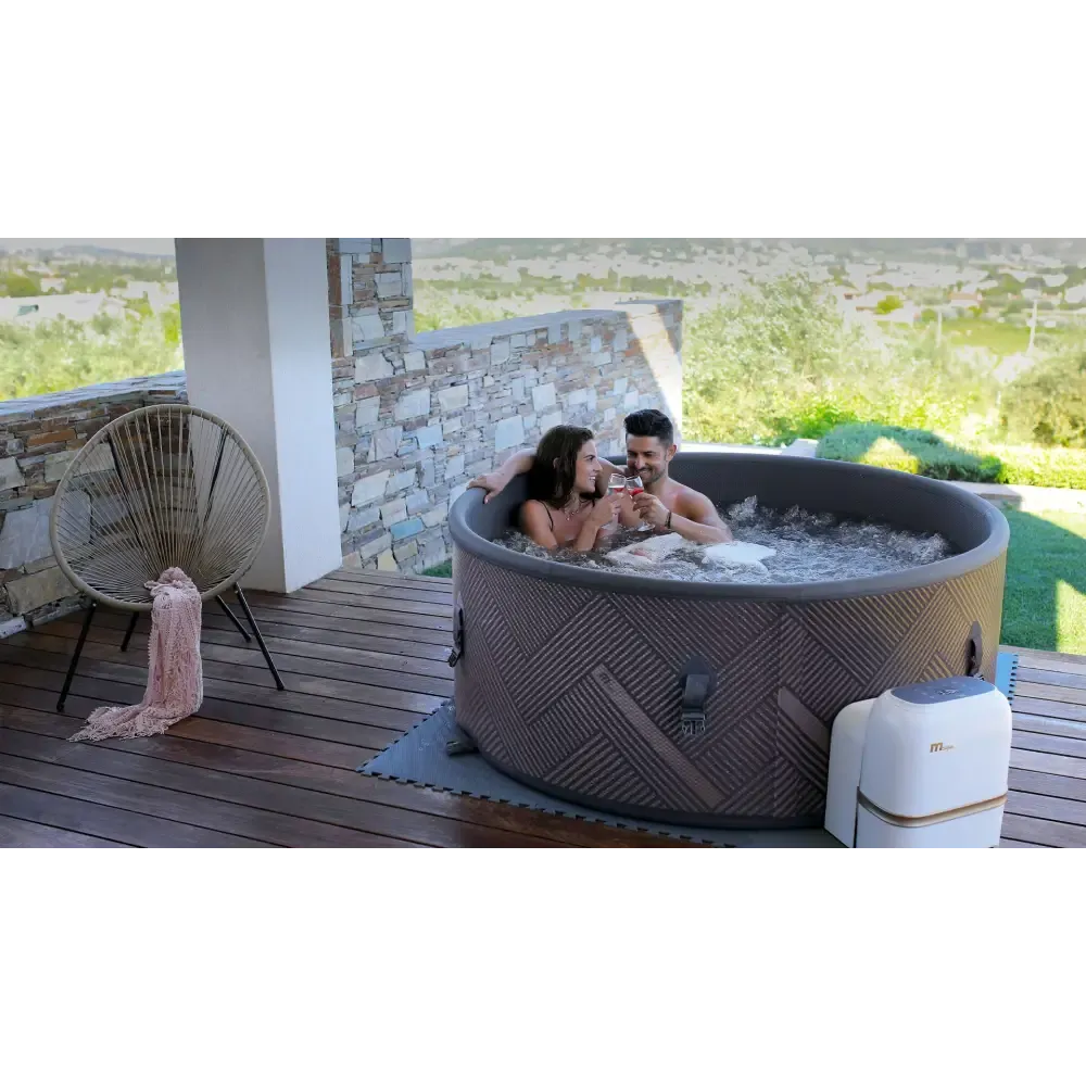 MSPA FRAME Mono Round 6 Person Inflatable Hot Tub Spa