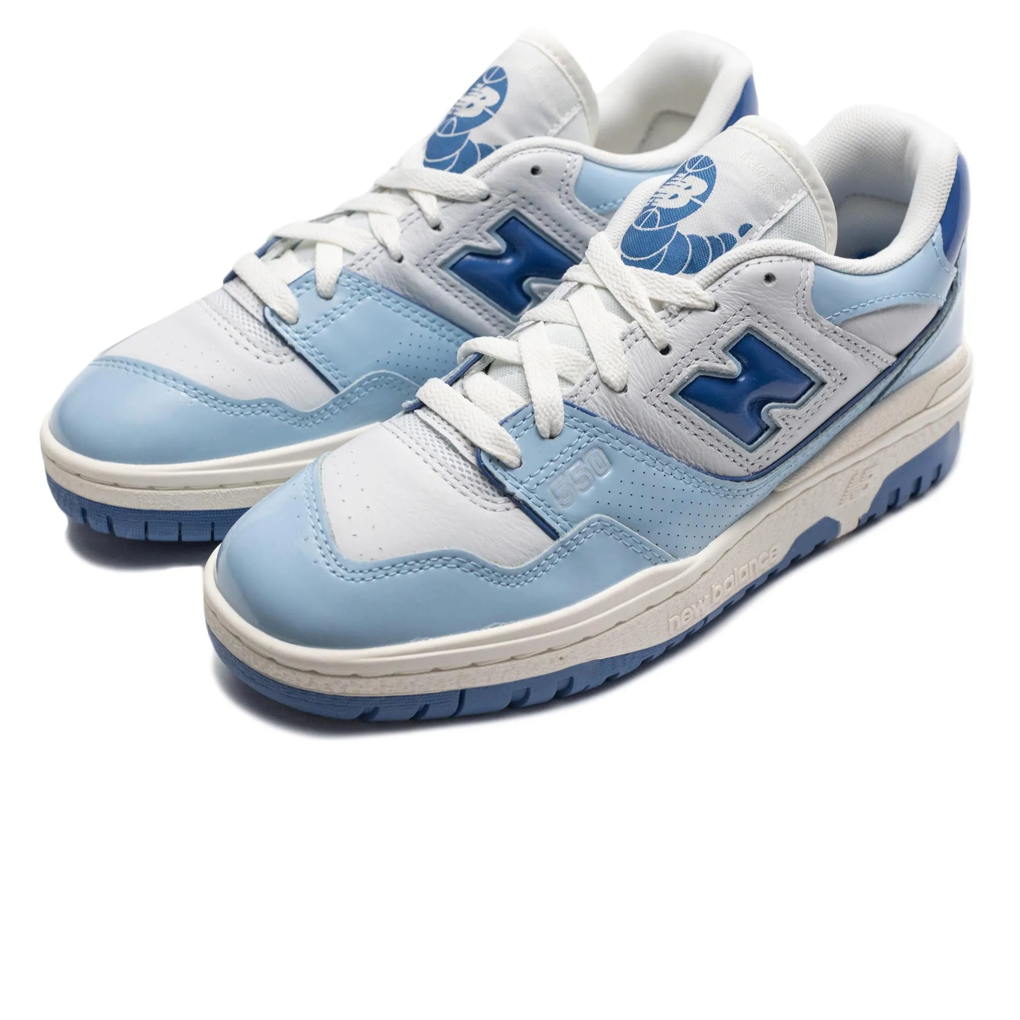 New Balance BB550YKE Patent Chrome Blue