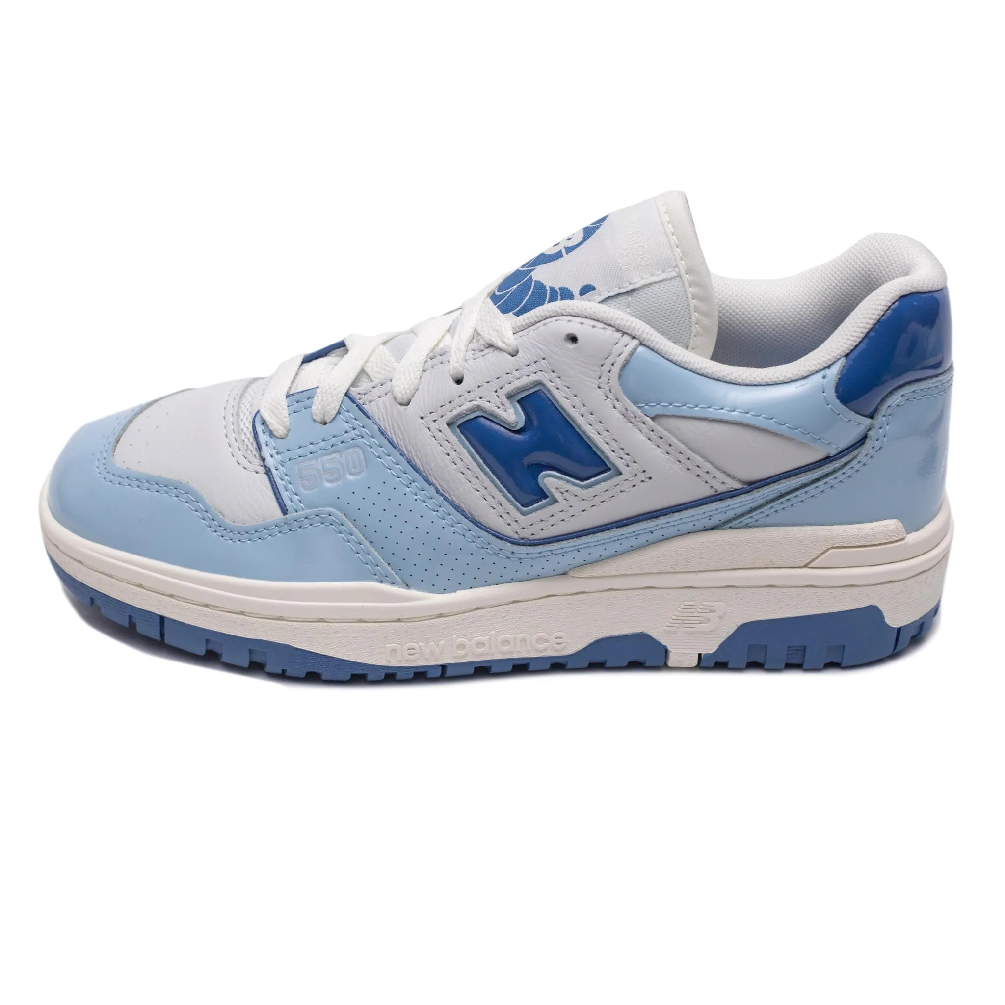 New Balance BB550YKE Patent Chrome Blue