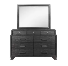 Nigave Dark Grey Dresser and Mirror