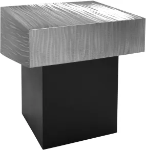 Palladium Silver End Table