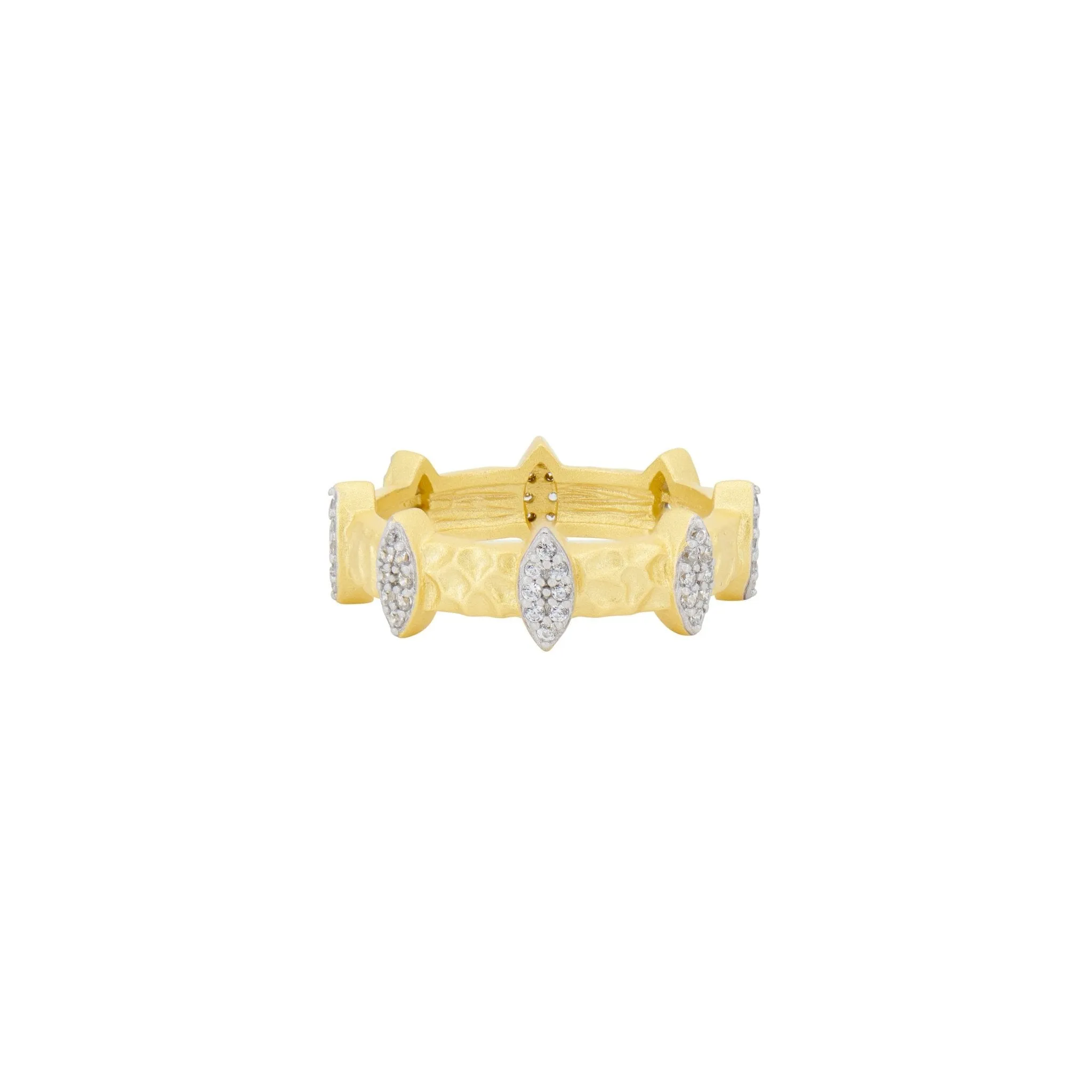 Petals in Bloom Textured 3-Stack Ring