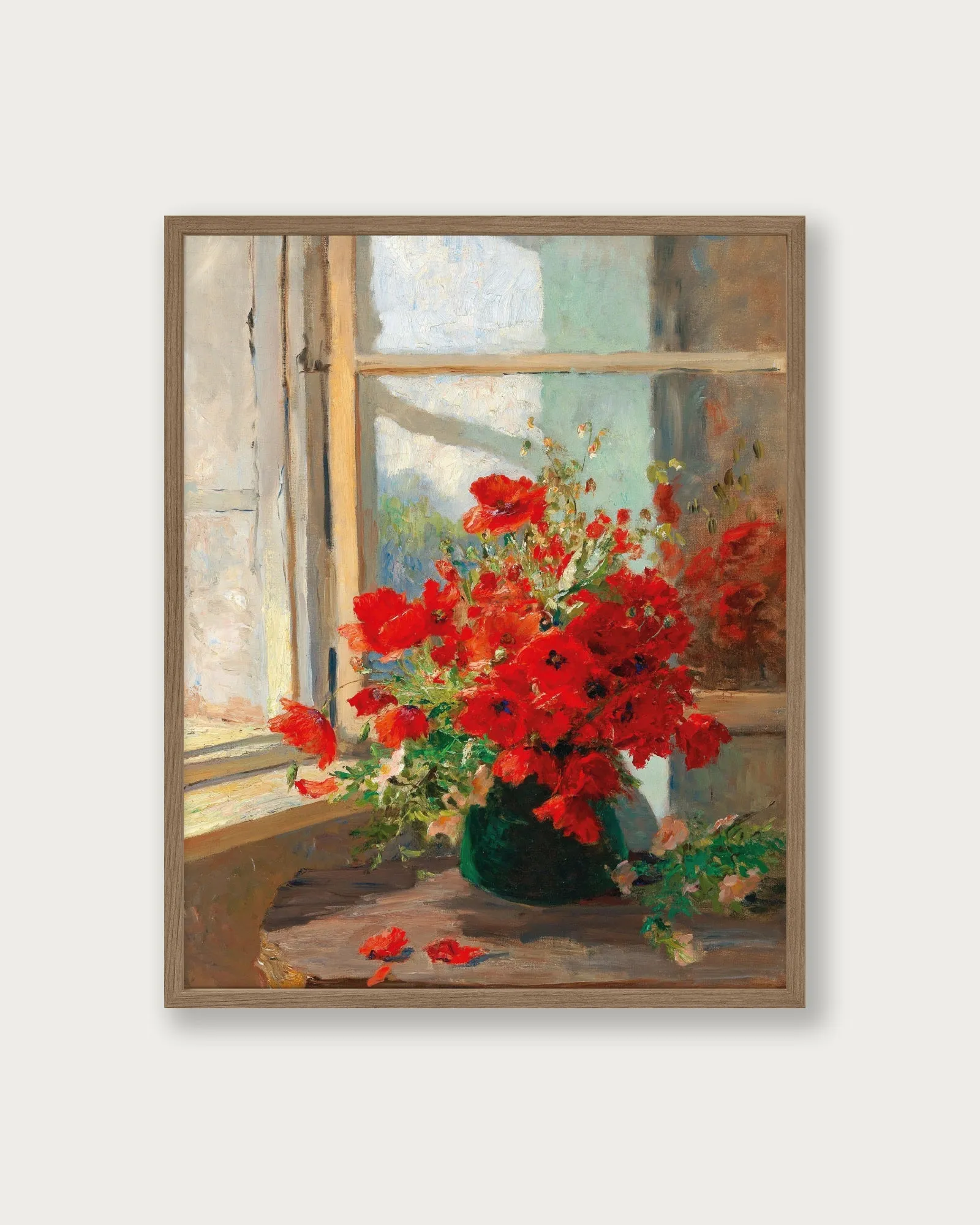 "Poppies by the Window" Art Print