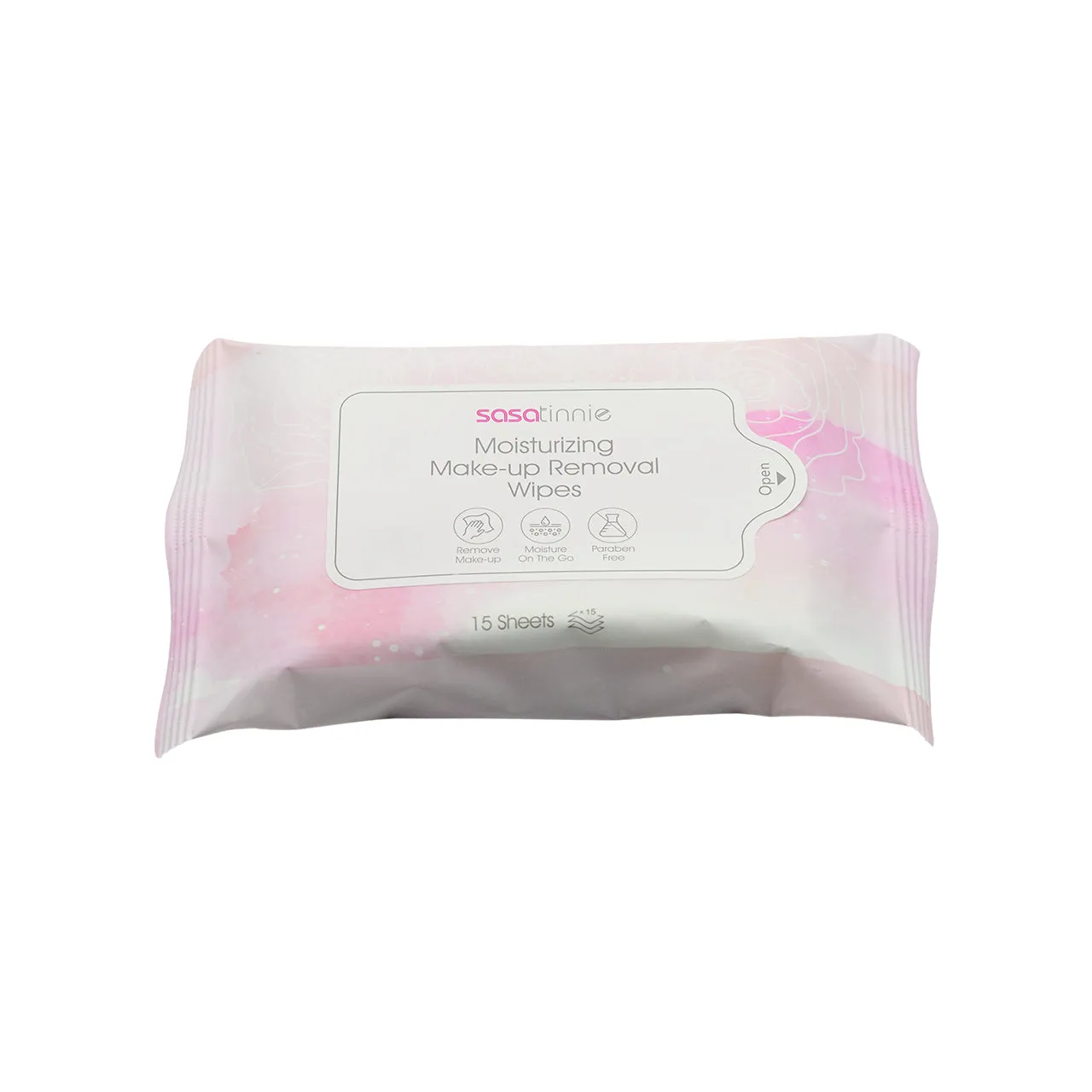 Sasatinnie Moisturizing Make-up Removal Wipes Pink 15pcs