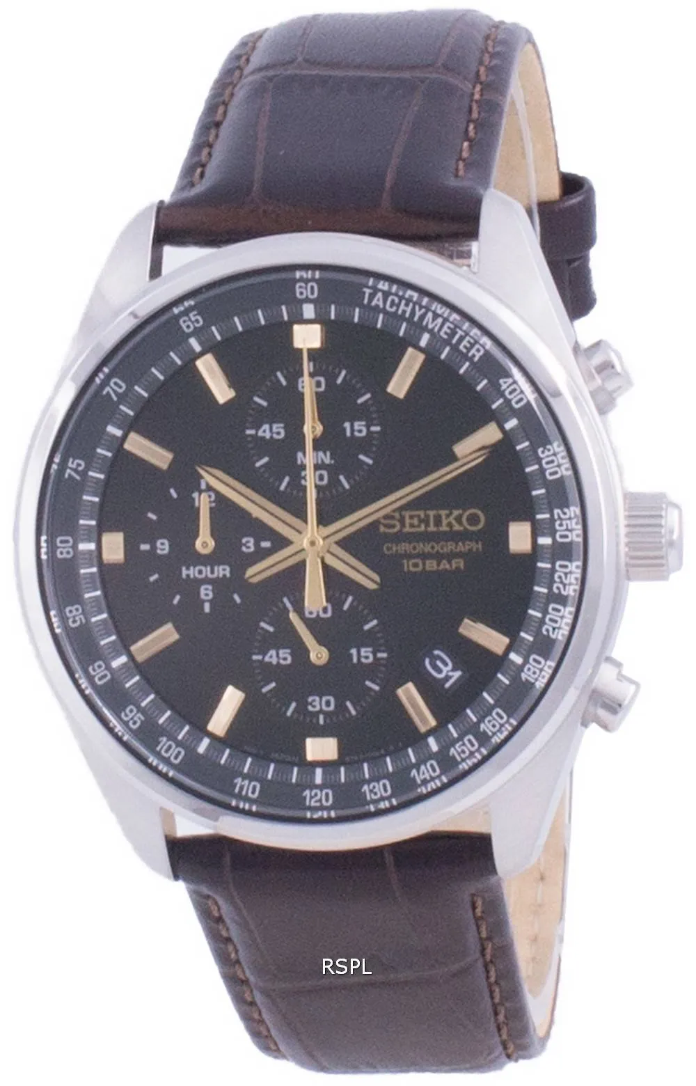 Seiko Chronograph Quartz SSB385 SSB385P1 SSB385P 100M Mens Watch