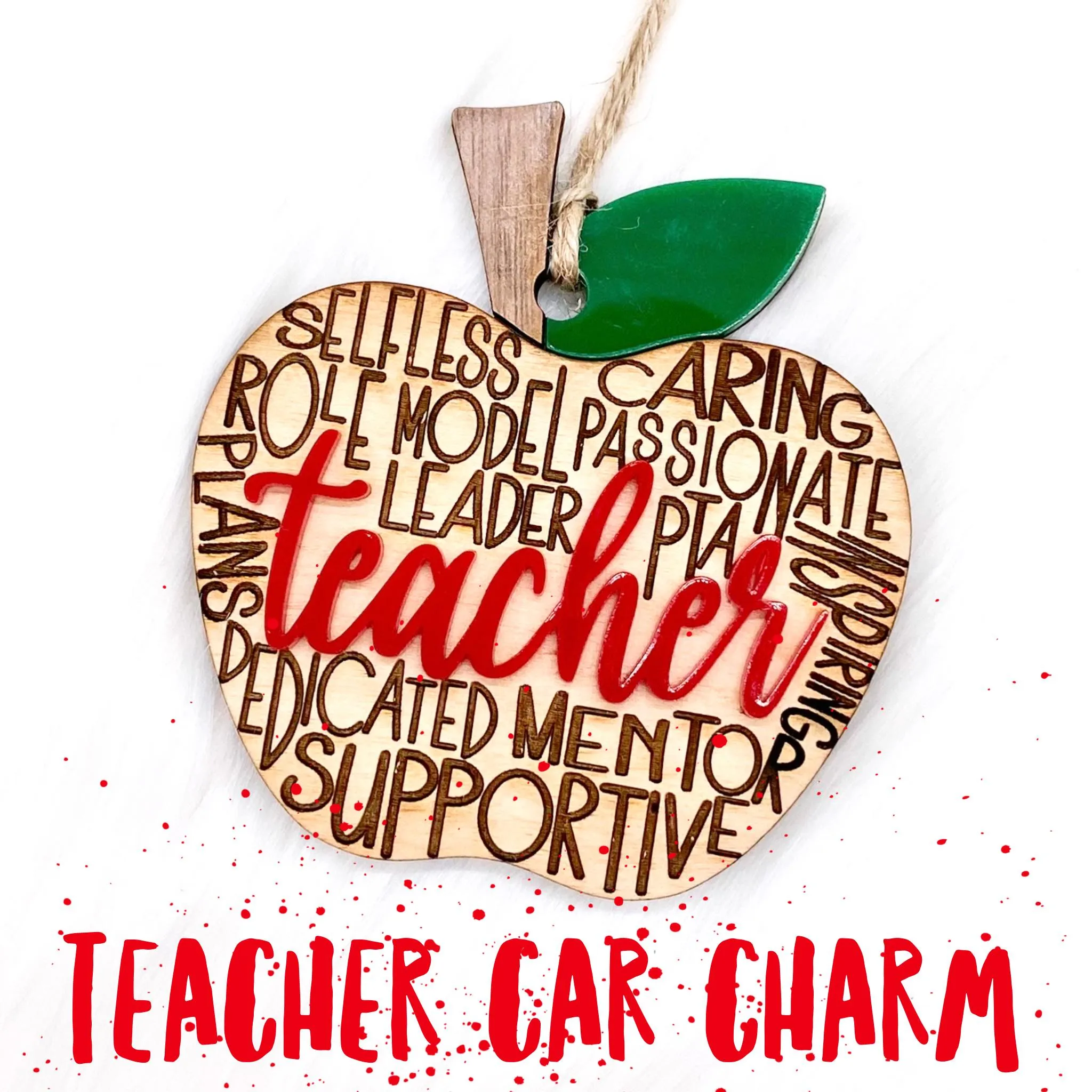 Teacher Car Charm