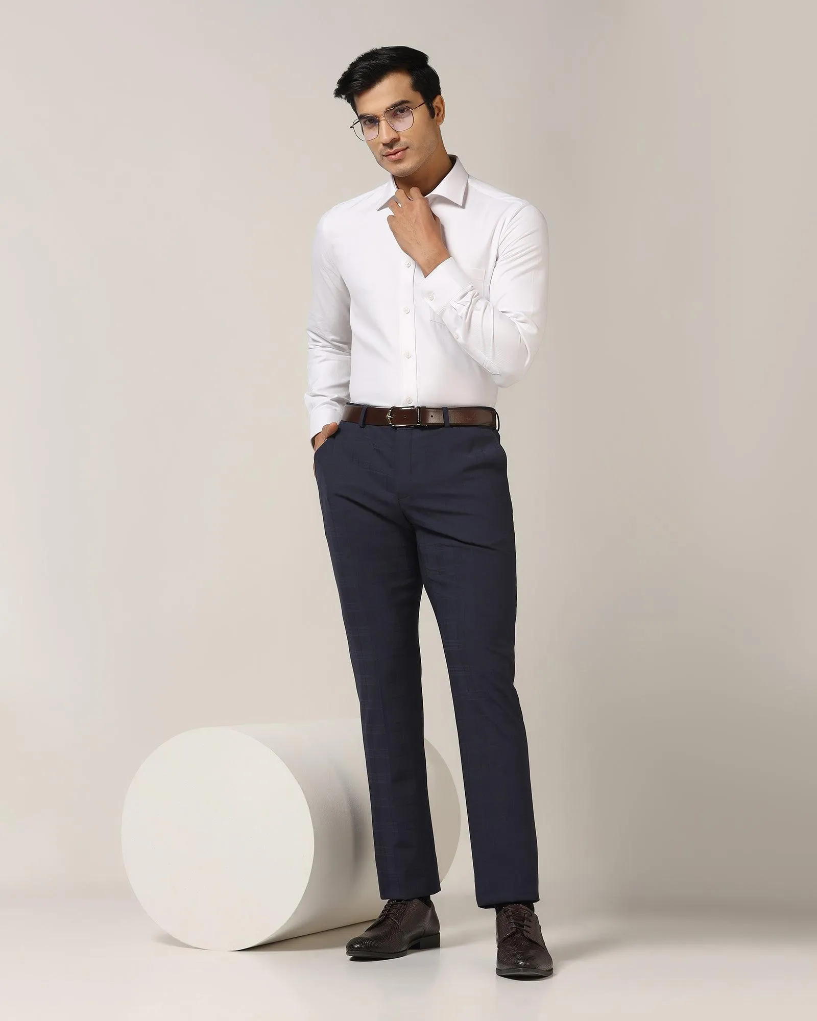 Temp Tech Formal White Solid Shirt - Antony